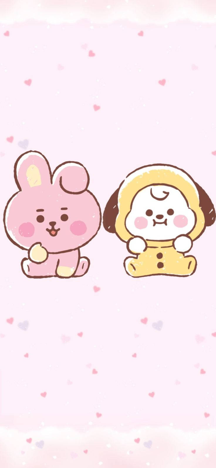 Cooky at Chimmy Cute na iPhone Wallpaper