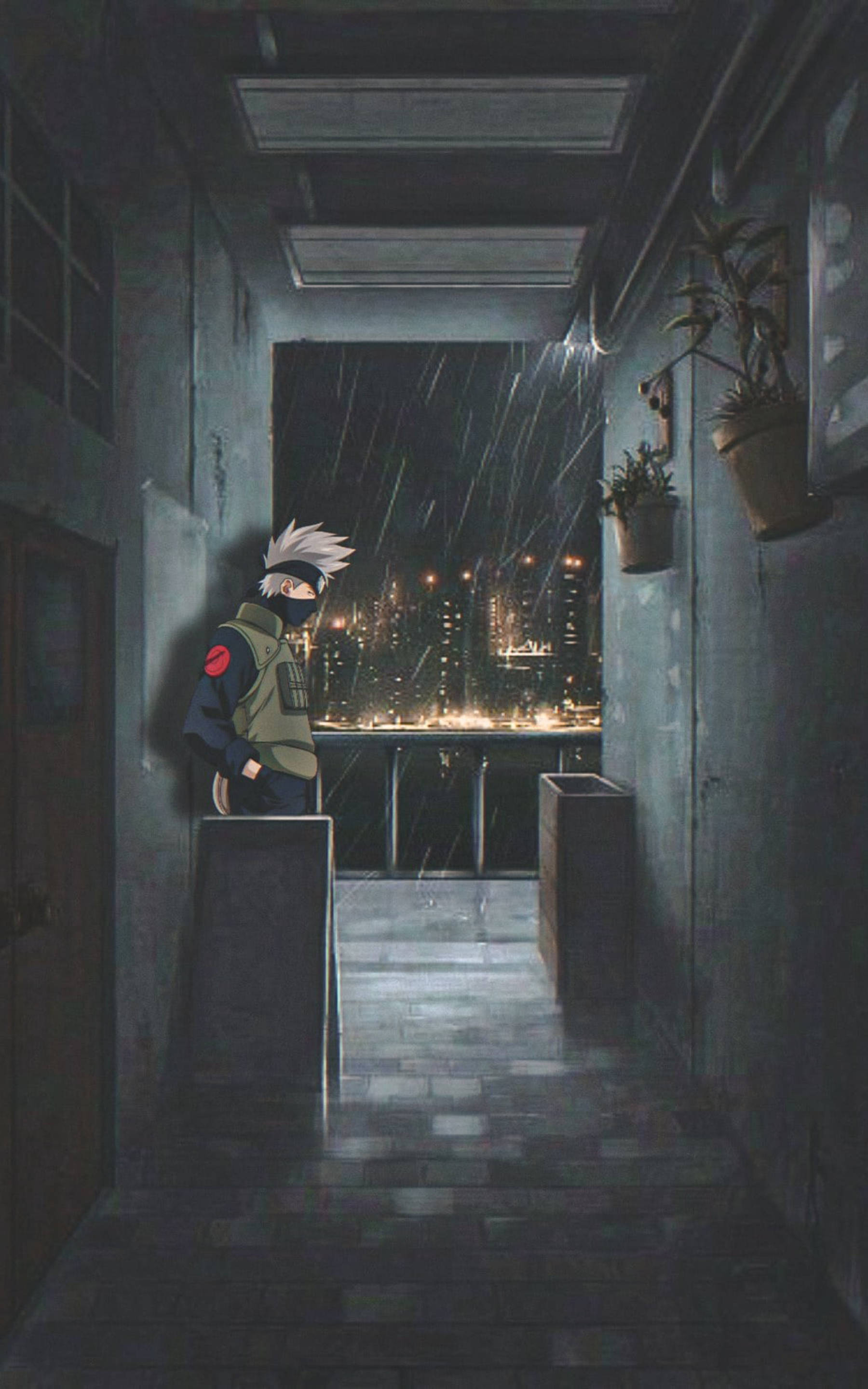 Cool at Kalmadong Kakashi Wallpaper