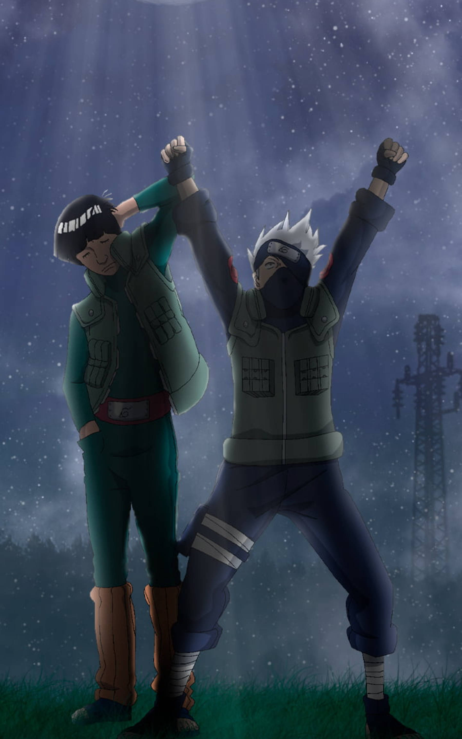 Cool Kakashi at Guy Wallpaper