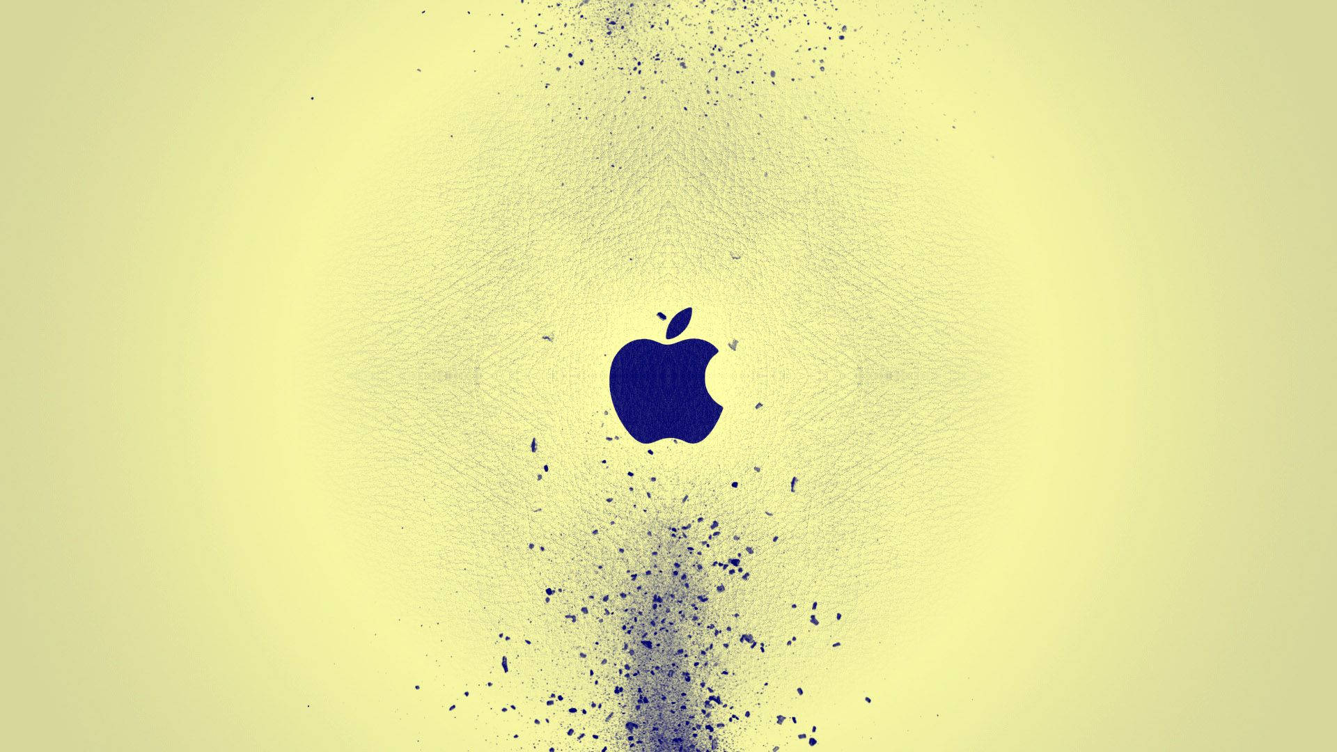 Cool MacBook with Blue Logo Wallpaper