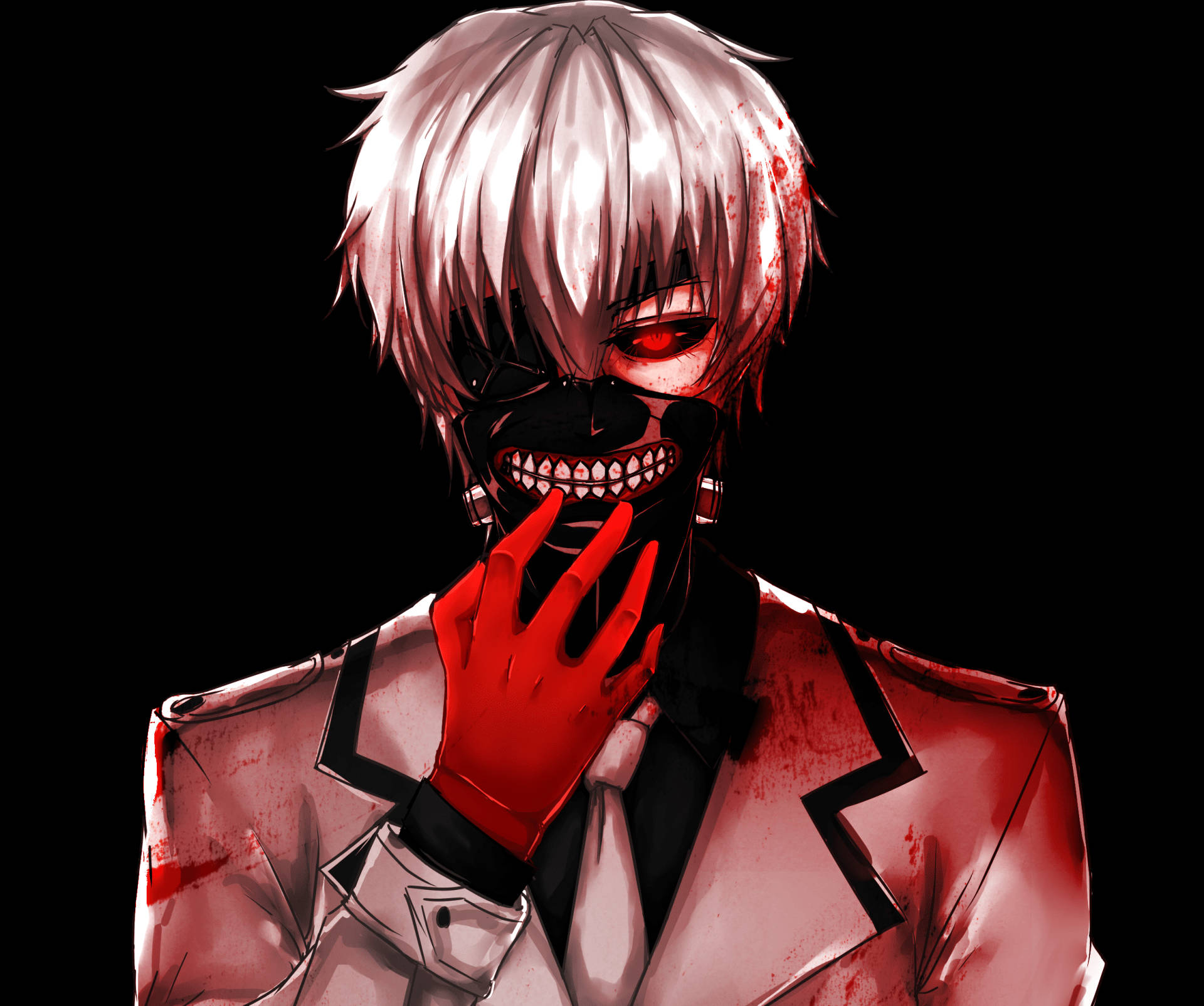 Cool na Anime PFP Ken Kaneki Dugo Graphic Art Wallpaper