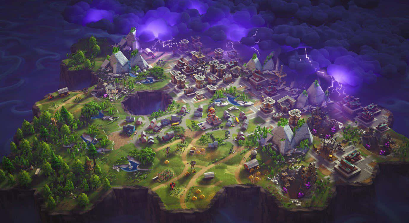 Cool na background ng Fortnite Wallpaper