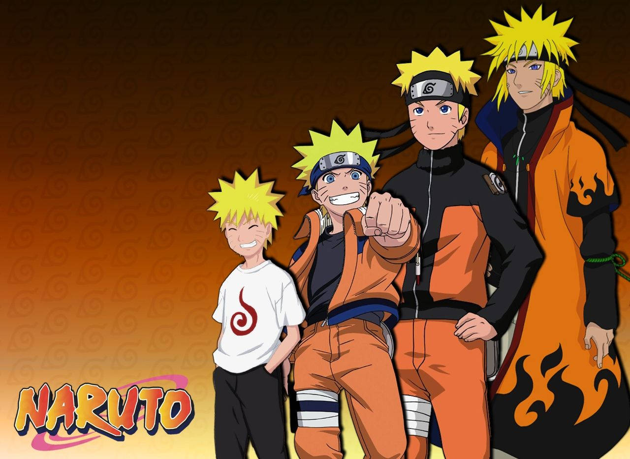 Cool na Ebolusyon ng Karakter ni Naruto Wallpaper