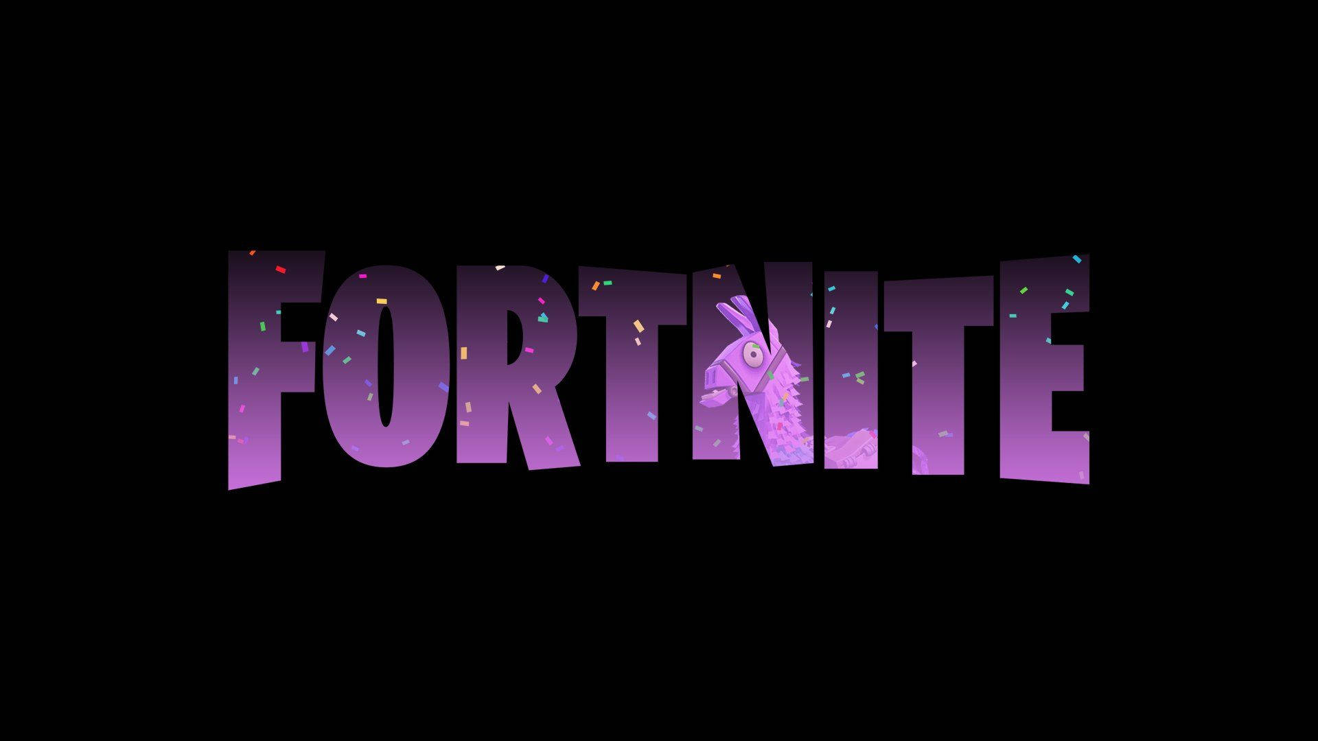 Cool na Fortnite Logo Background Wallpaper