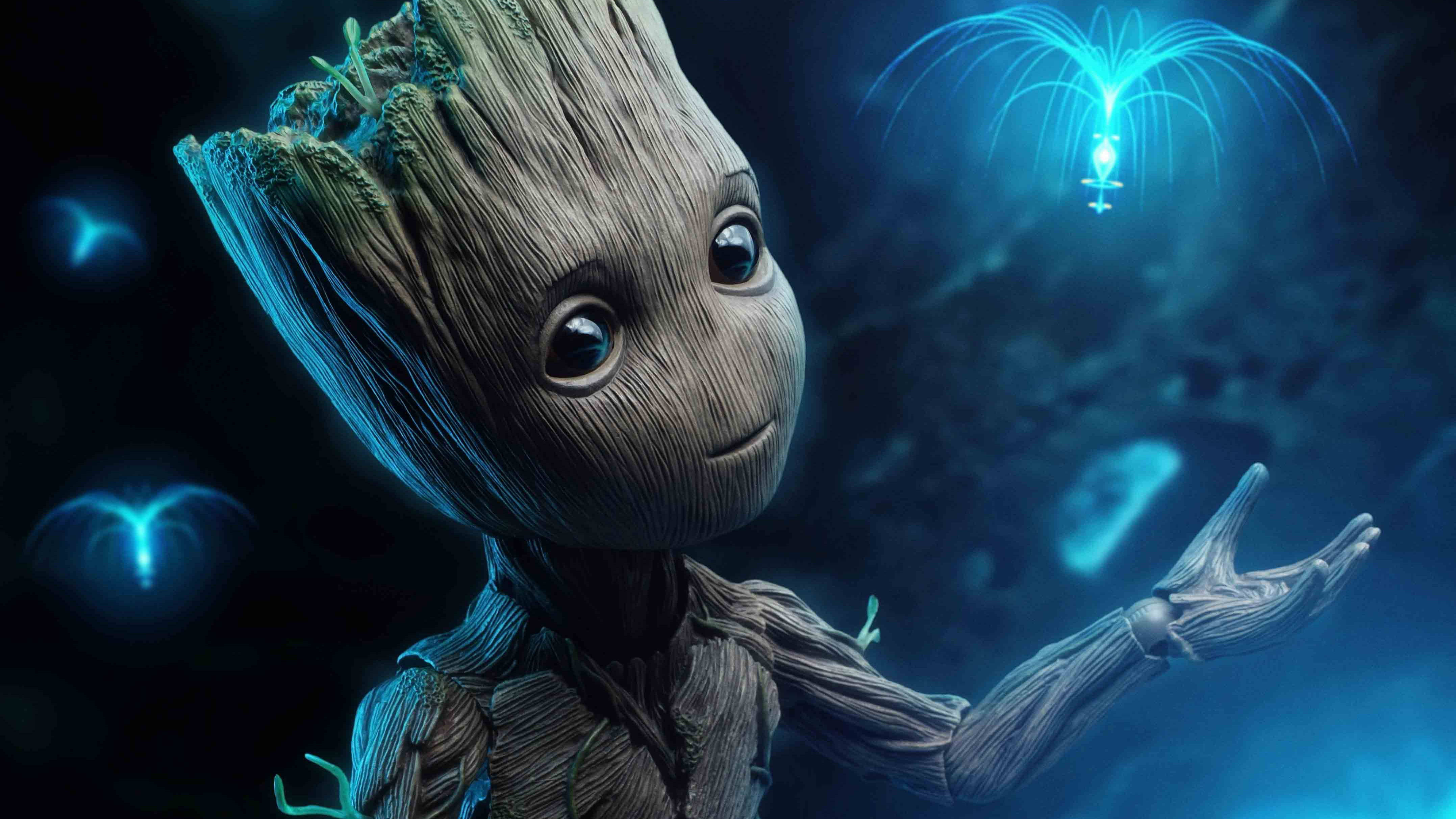 Cool na Guardians of the Galaxy Groot Tablet Wallpaper