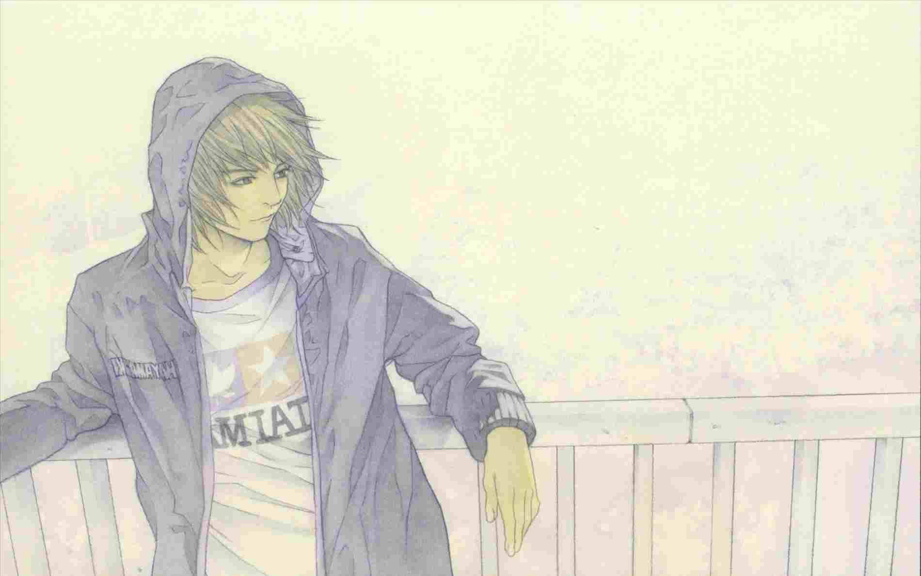 Cool na Guhitang Anime na Lalaki Wallpaper
