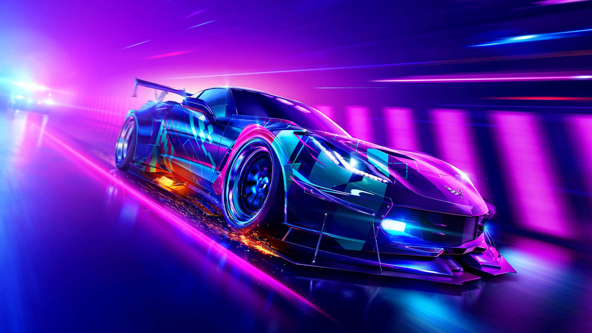 Cool na Kotse na Chevrolet Corvette Wallpaper