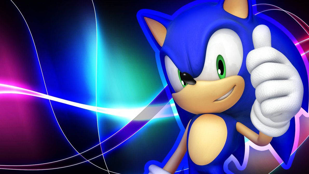 Cool na Makapangyarihang Hedgehog na si Sonic Wallpaper