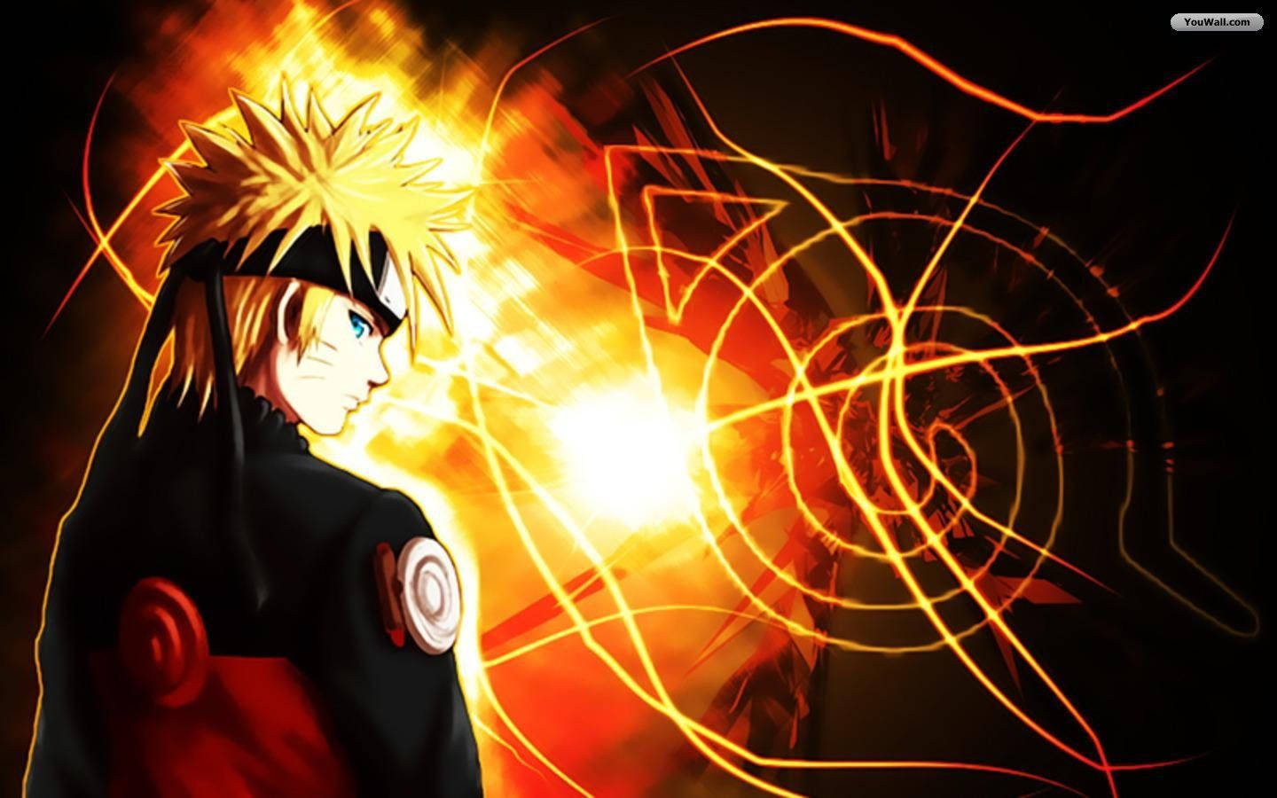 Cool na Naruto Gold Aesthetic Art Wallpaper