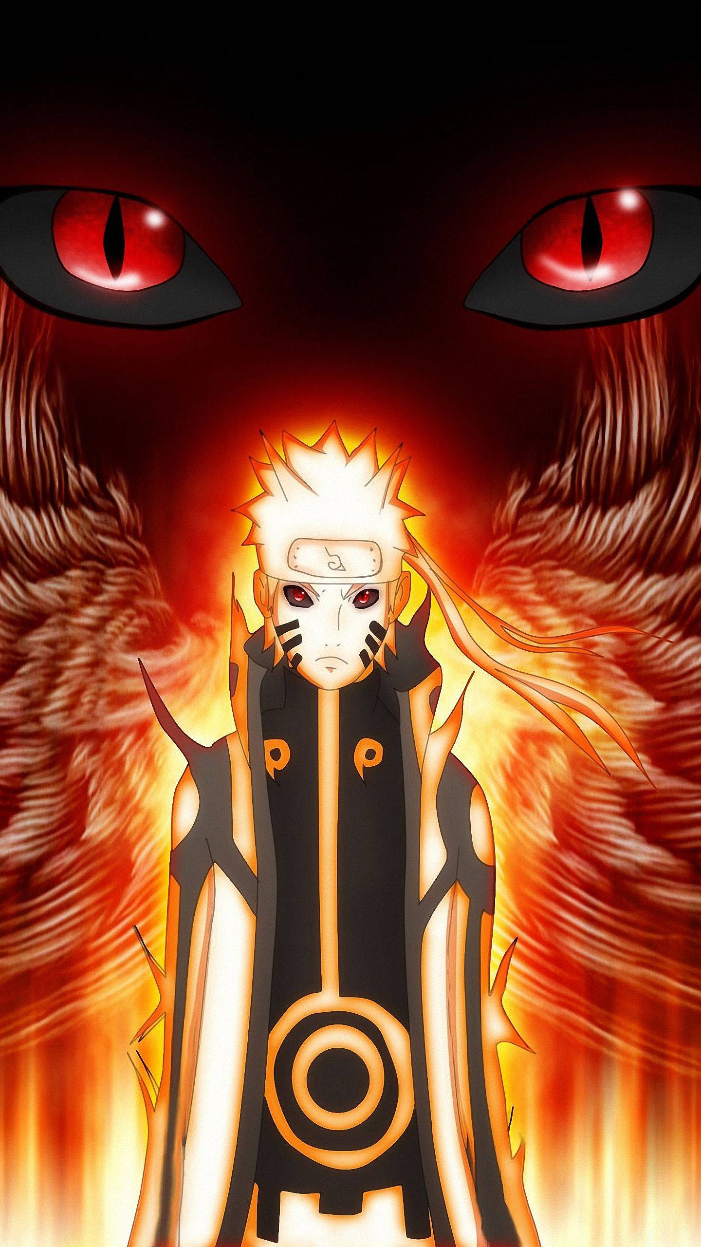 Cool na Naruto Kurama Mode Wallpaper