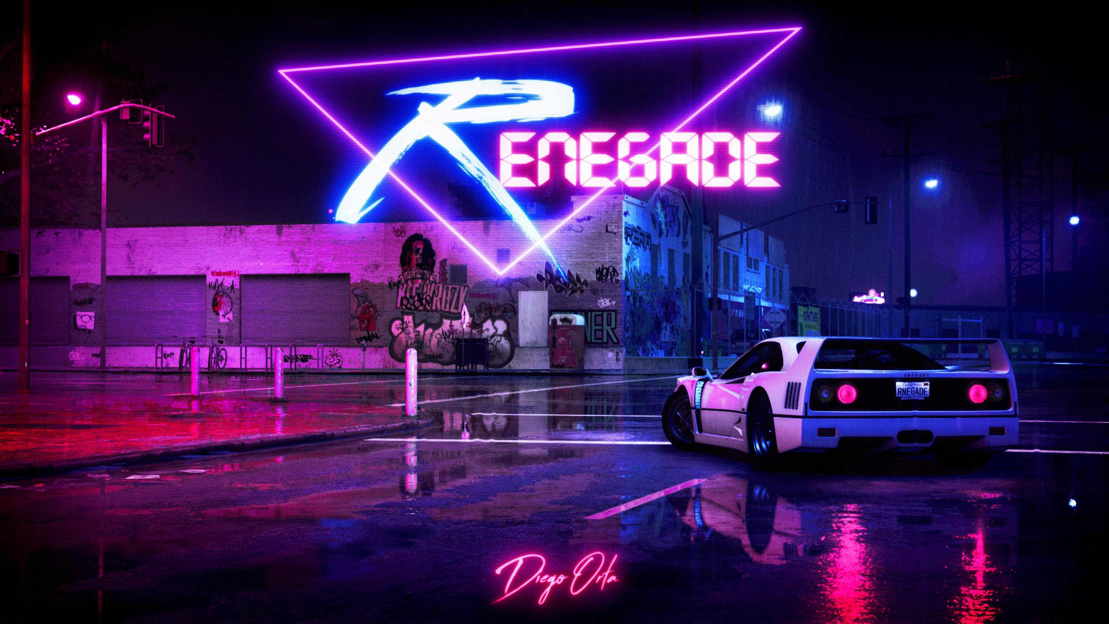 Cool na Neon JDM Aesthetic Wallpaper