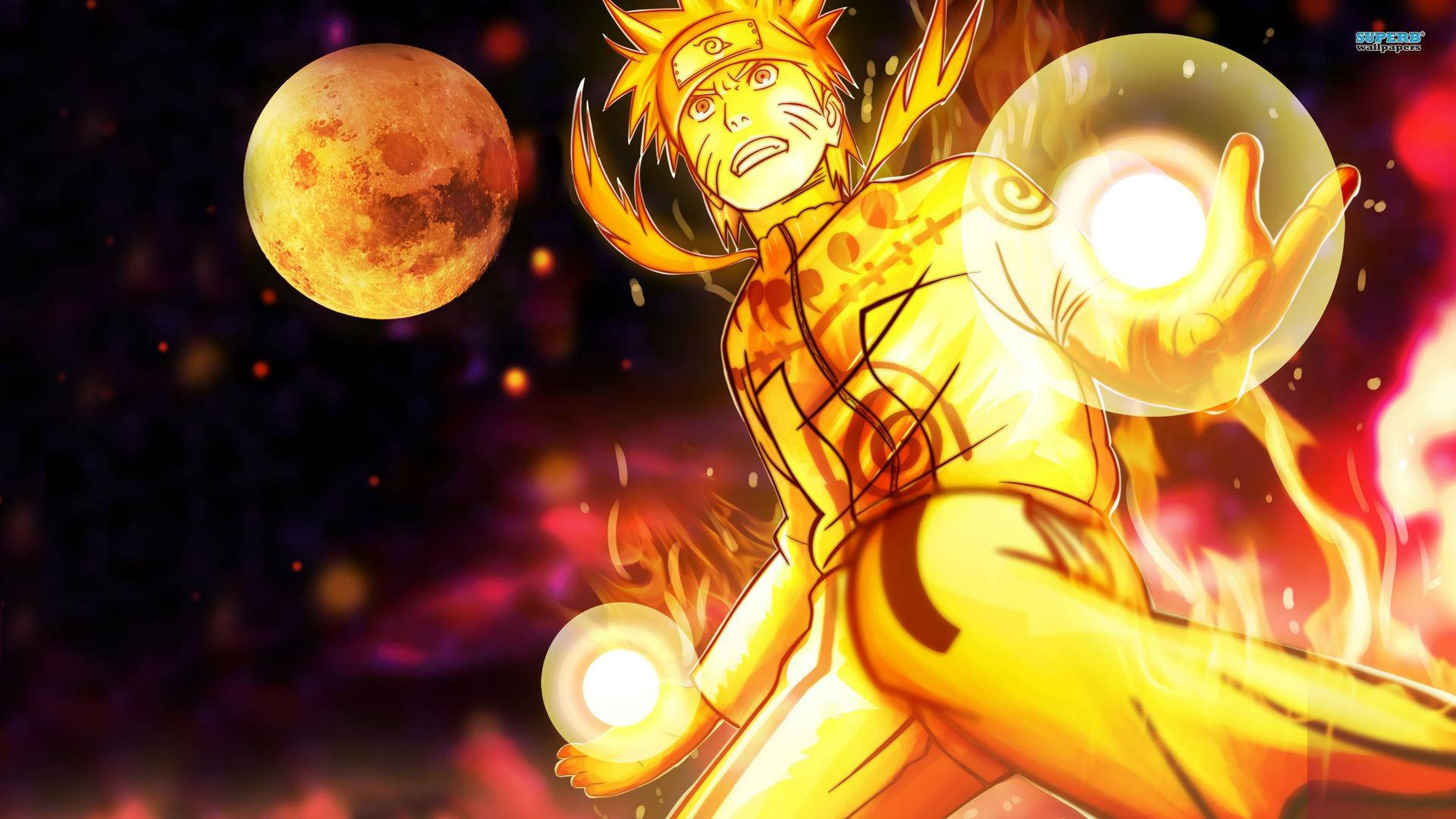 Cool na Pagsabog ng Chakra ni Naruto Wallpaper