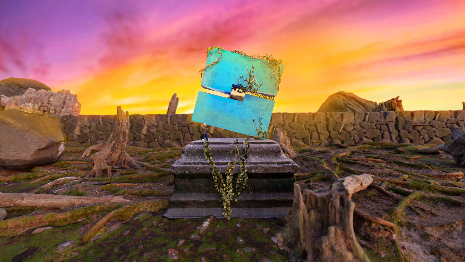 Cool na Tanawin sa Roblox Wallpaper