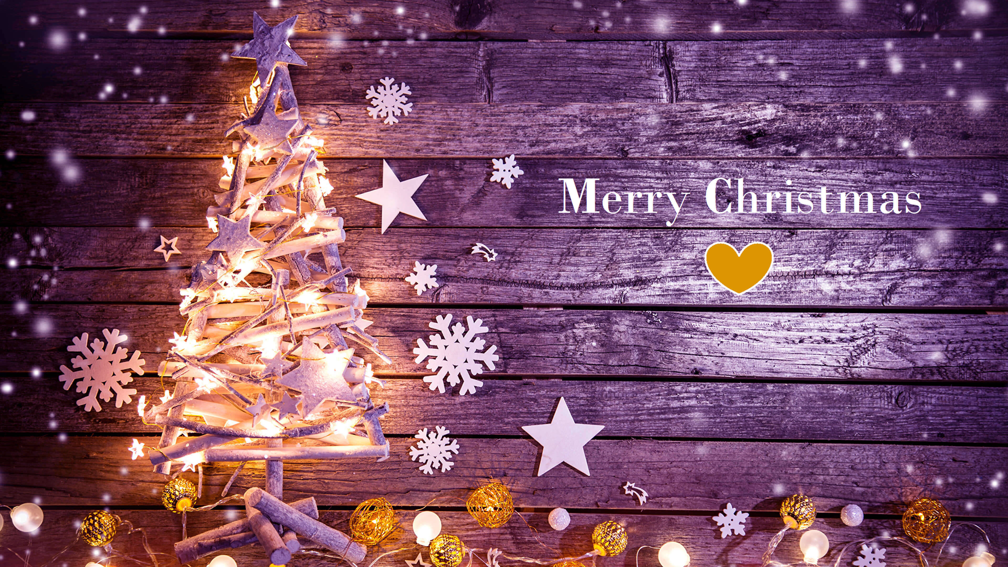 Cool na Wooden Christmas Desktop Wallpaper