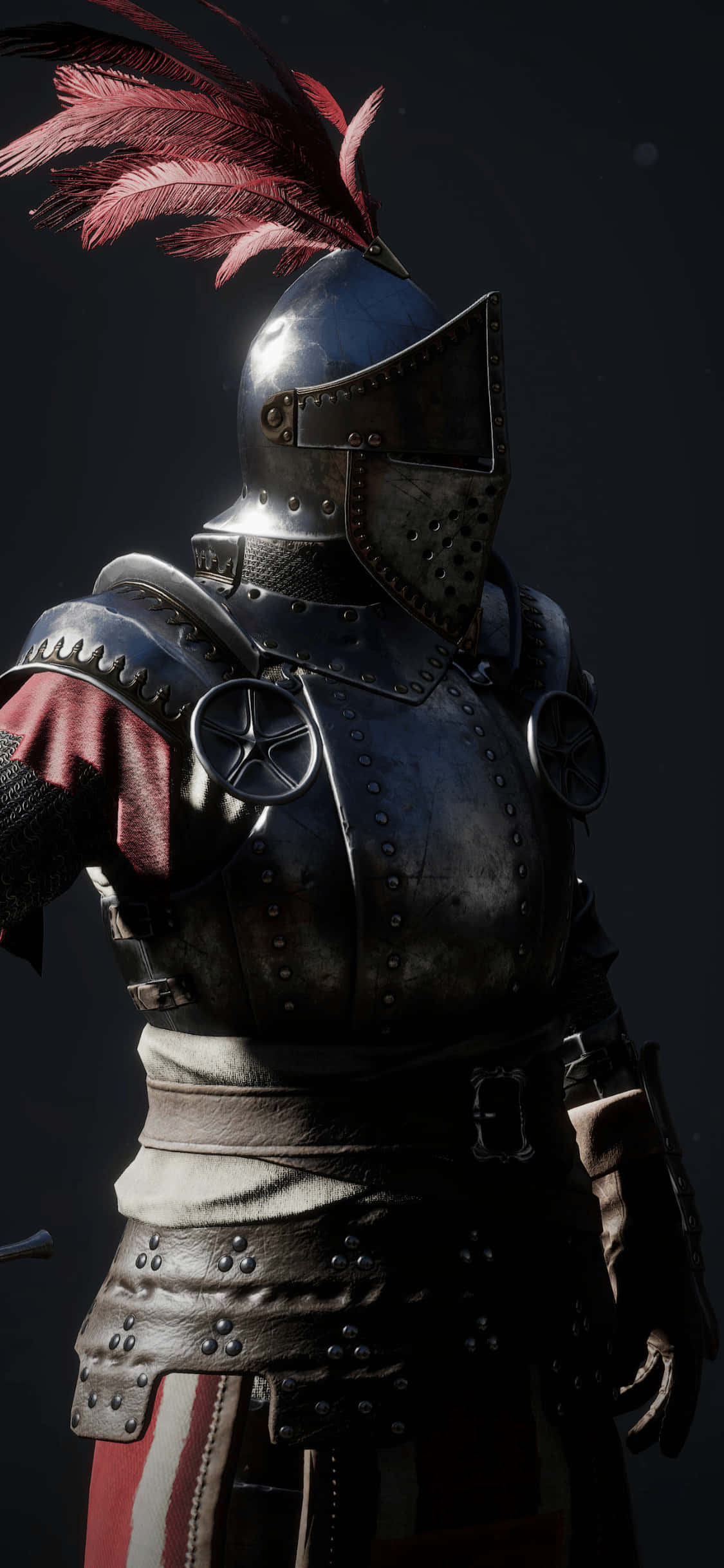 Cool Silver Warrior iPhone Xs Mordhau Background Wallpaper