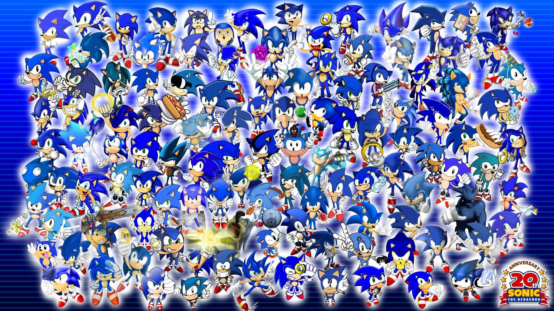 Cool Sonic, ang iconic na karakter mula sa serye ng video game na Sonic the Hedgehog Wallpaper