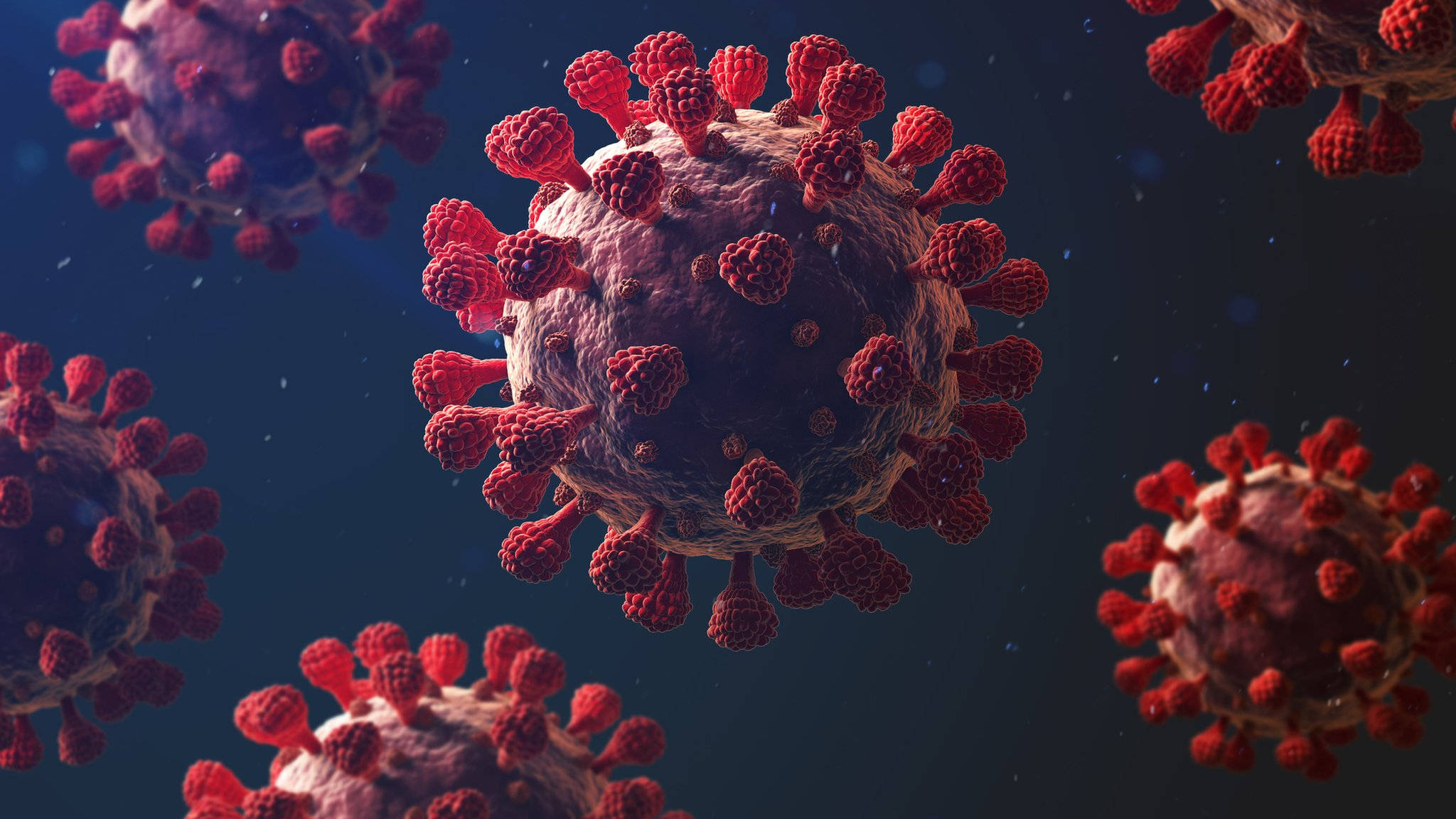 Coronavirus na May Pulang Tulis Wallpaper