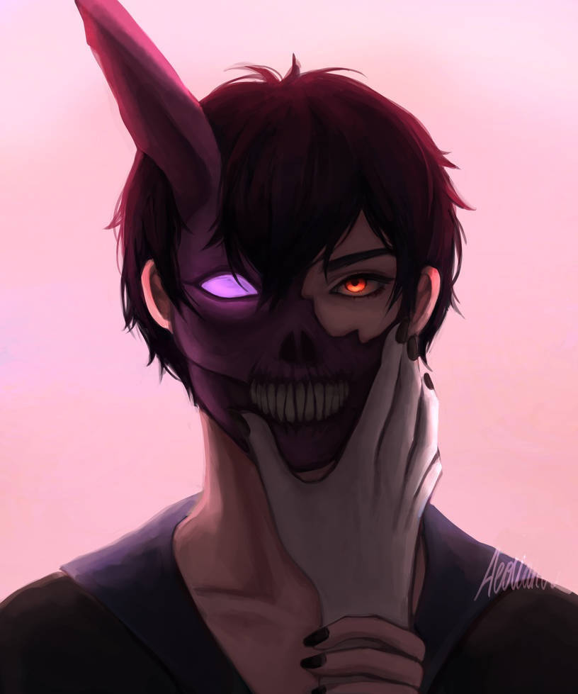 Corpse Husband May Mask On Wallpaper