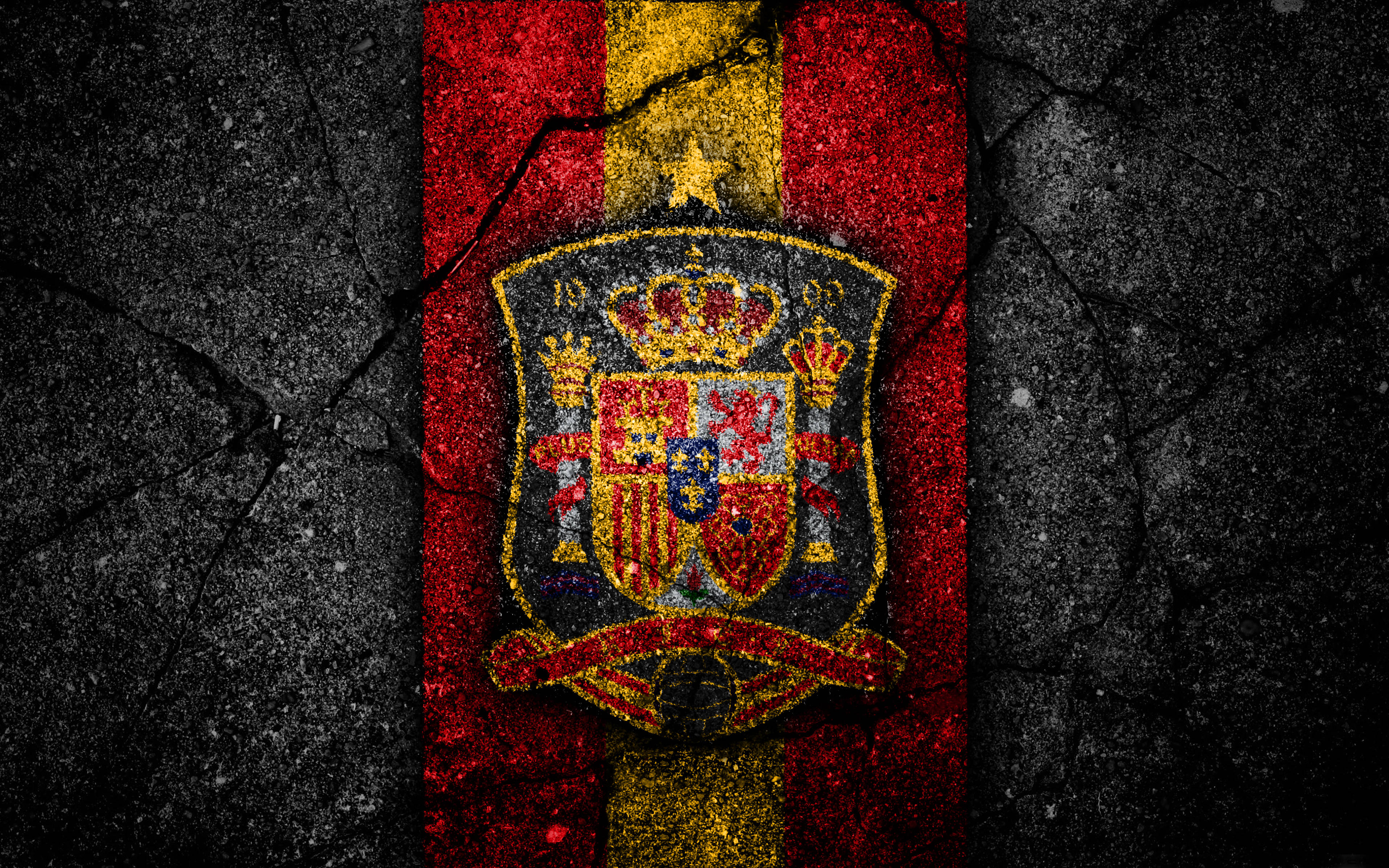 Creative Logo ng Pambansang Koponan ng Football ng Espanya Wallpaper