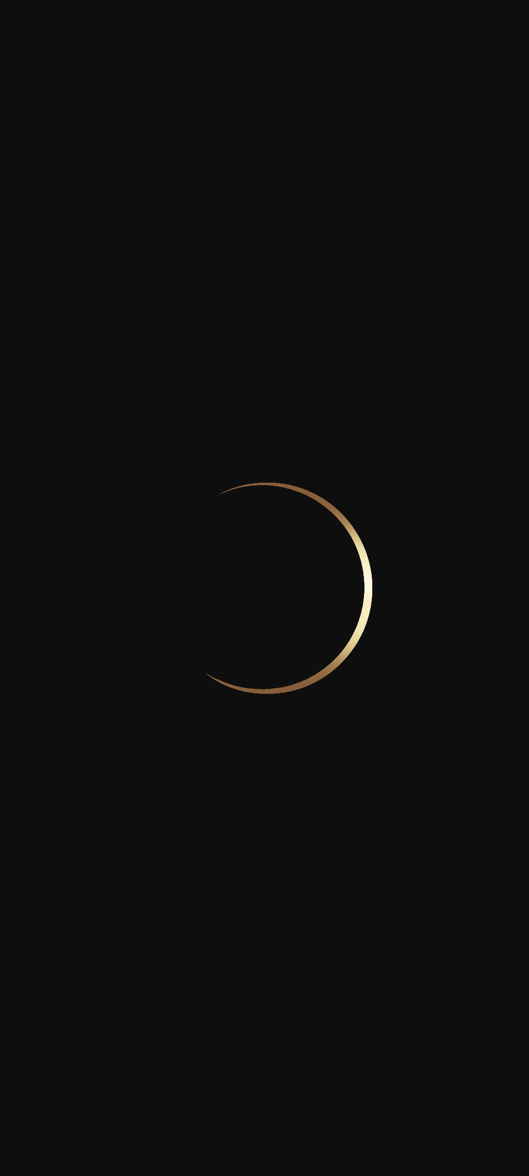 Crescent Moon Black And Gold iPhone Wallpaper