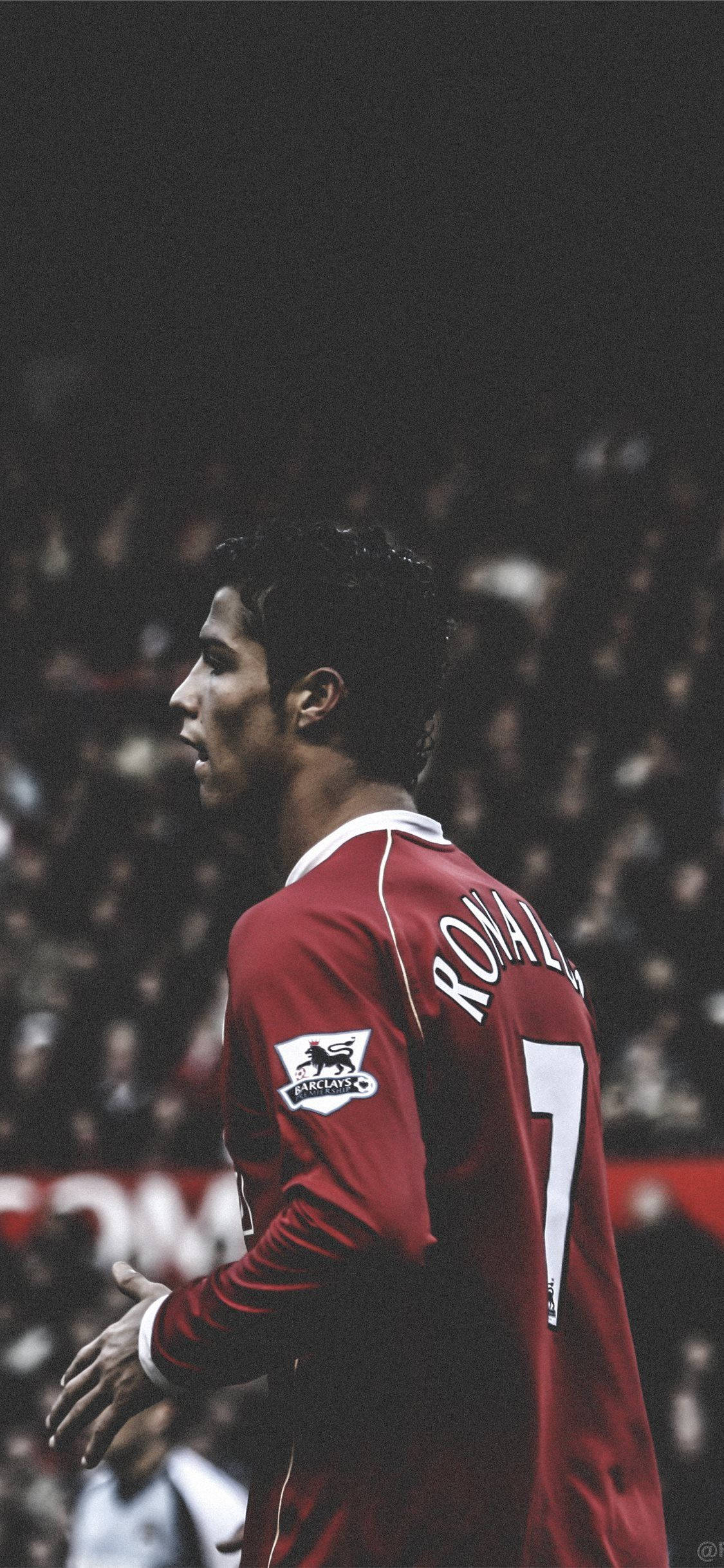 Cristiano Ronaldo ng Manchester United para sa iPhone Wallpaper