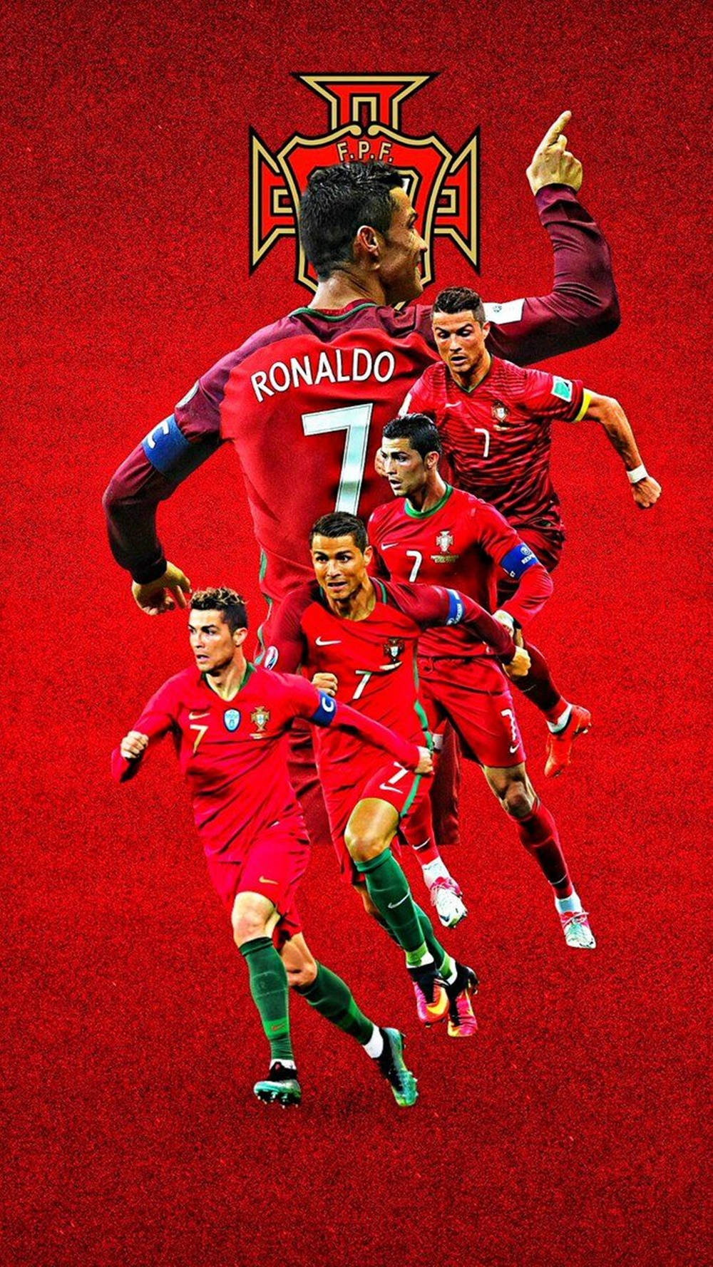 Cristiano Ronaldo Astig na Tindig Bilang Manlalaro Graphic Art Wallpaper
