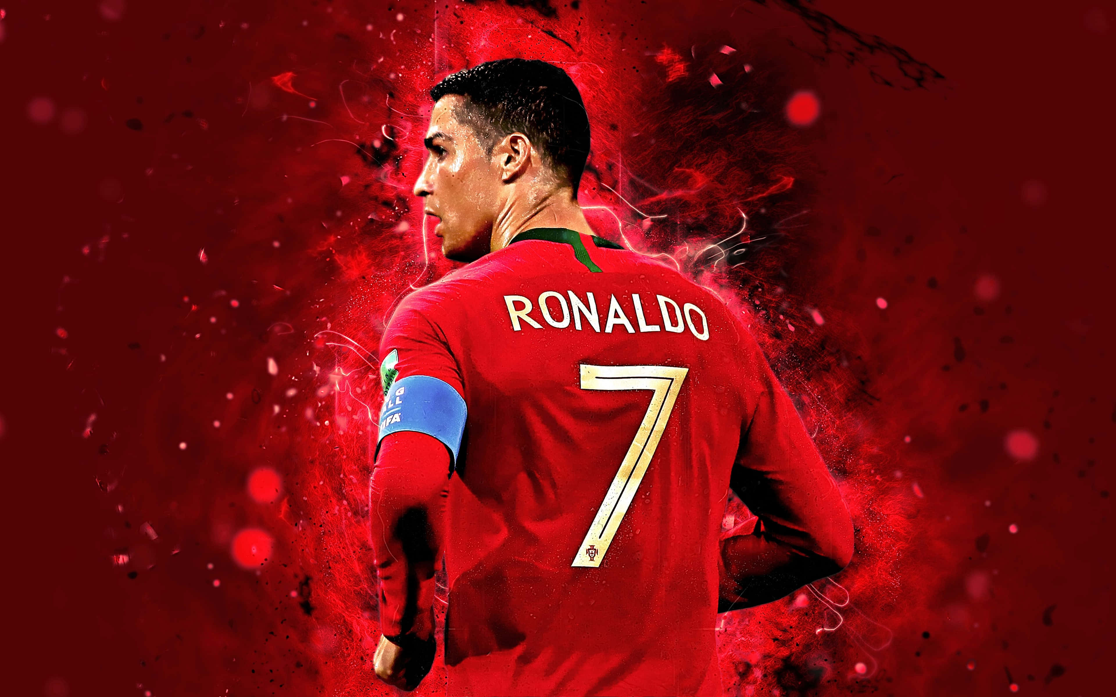 Cristiano Ronaldo, Bituin ng Portugal sa World Cup Soccer Wallpaper