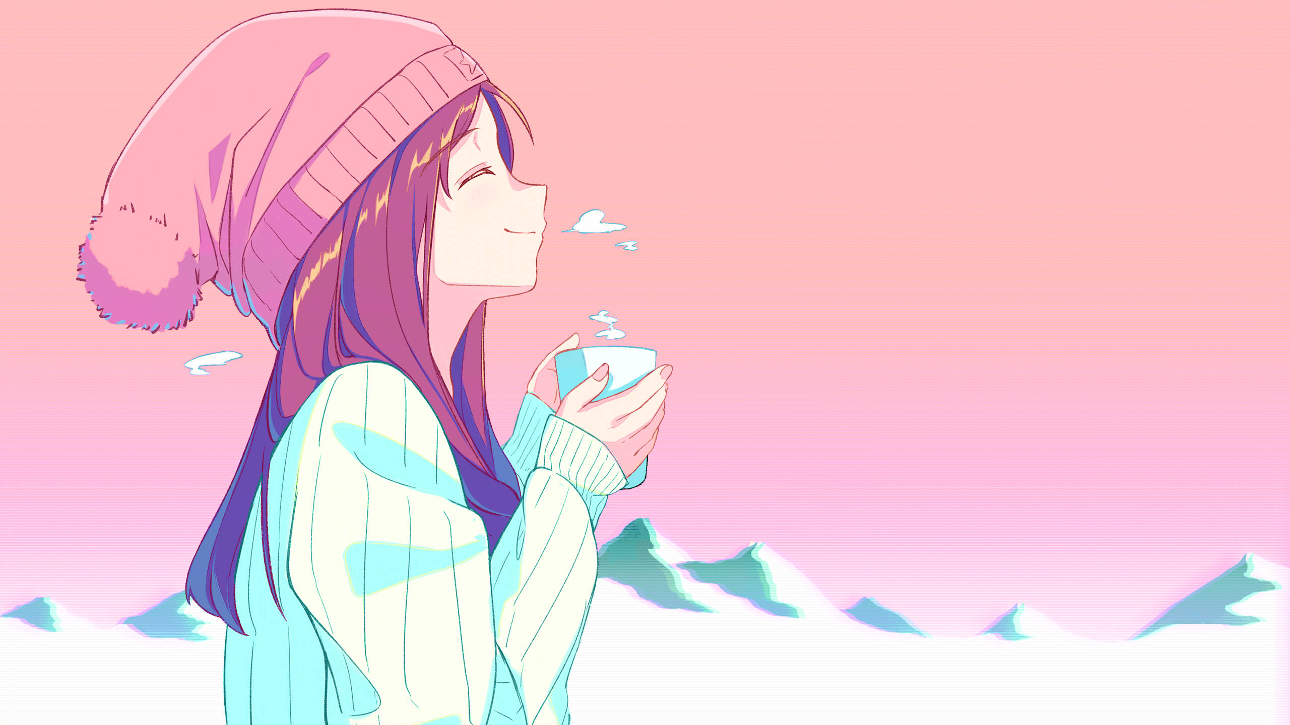 Cute Aesthetic na Babae Wallpaper