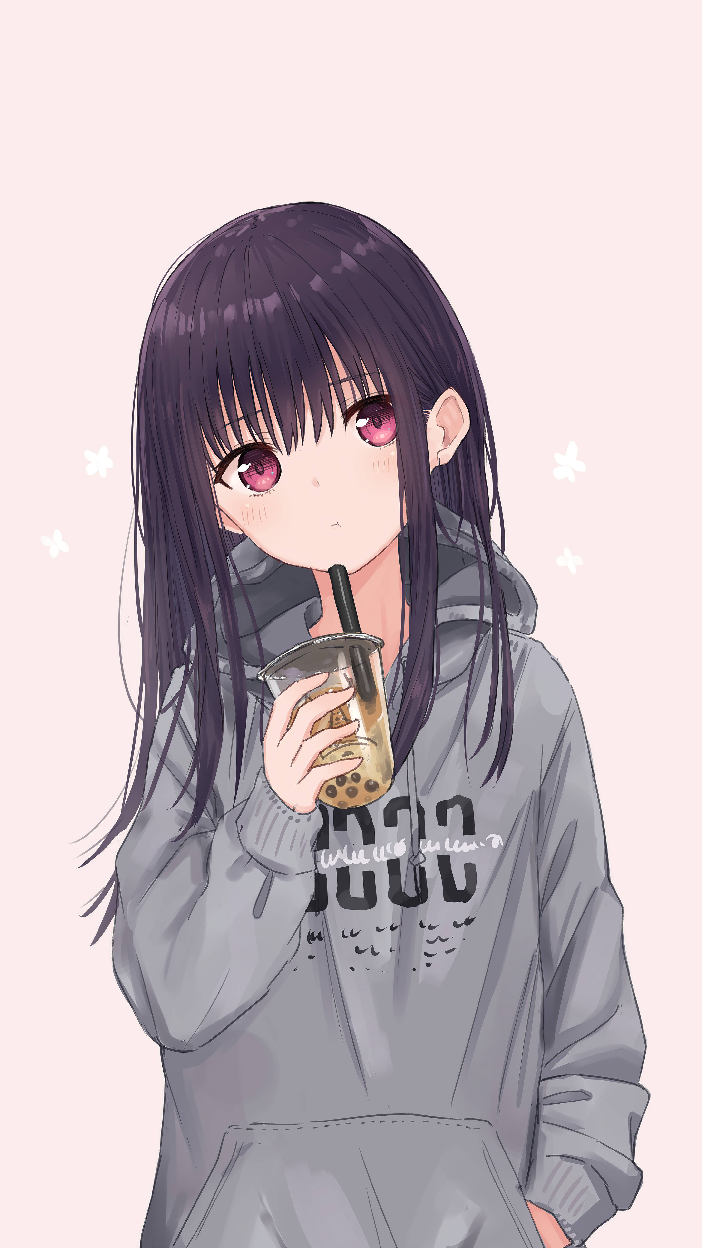 Cute Anime Girl PFP Kazumi na May Milk Tea Wallpaper