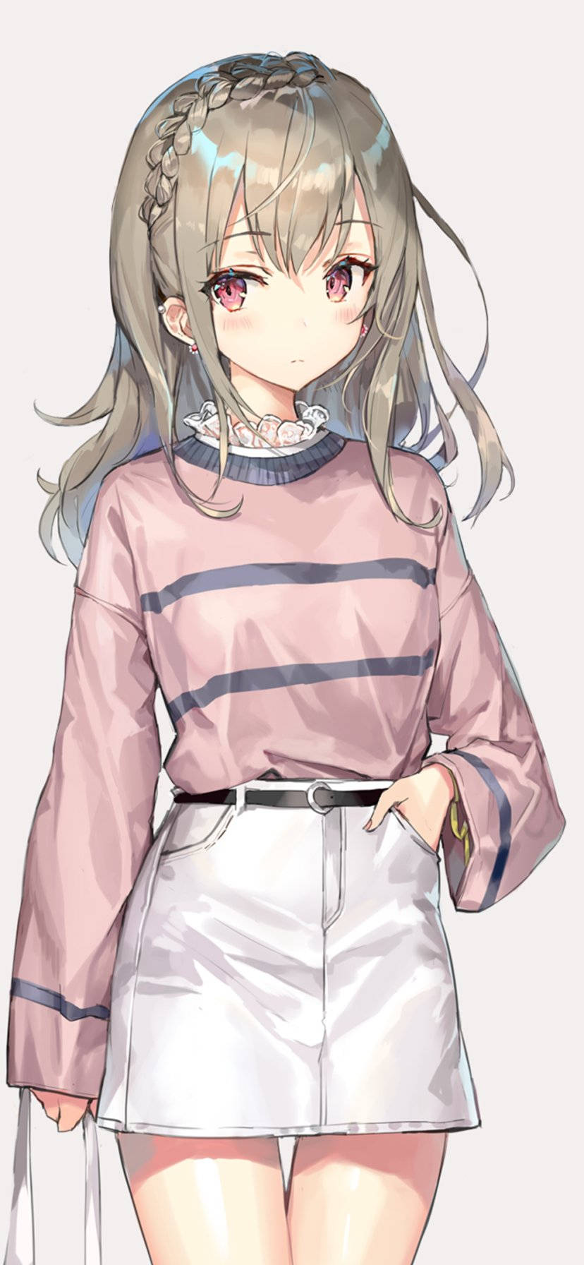 Cute Anime PFP na Stylish na Babae Wallpaper