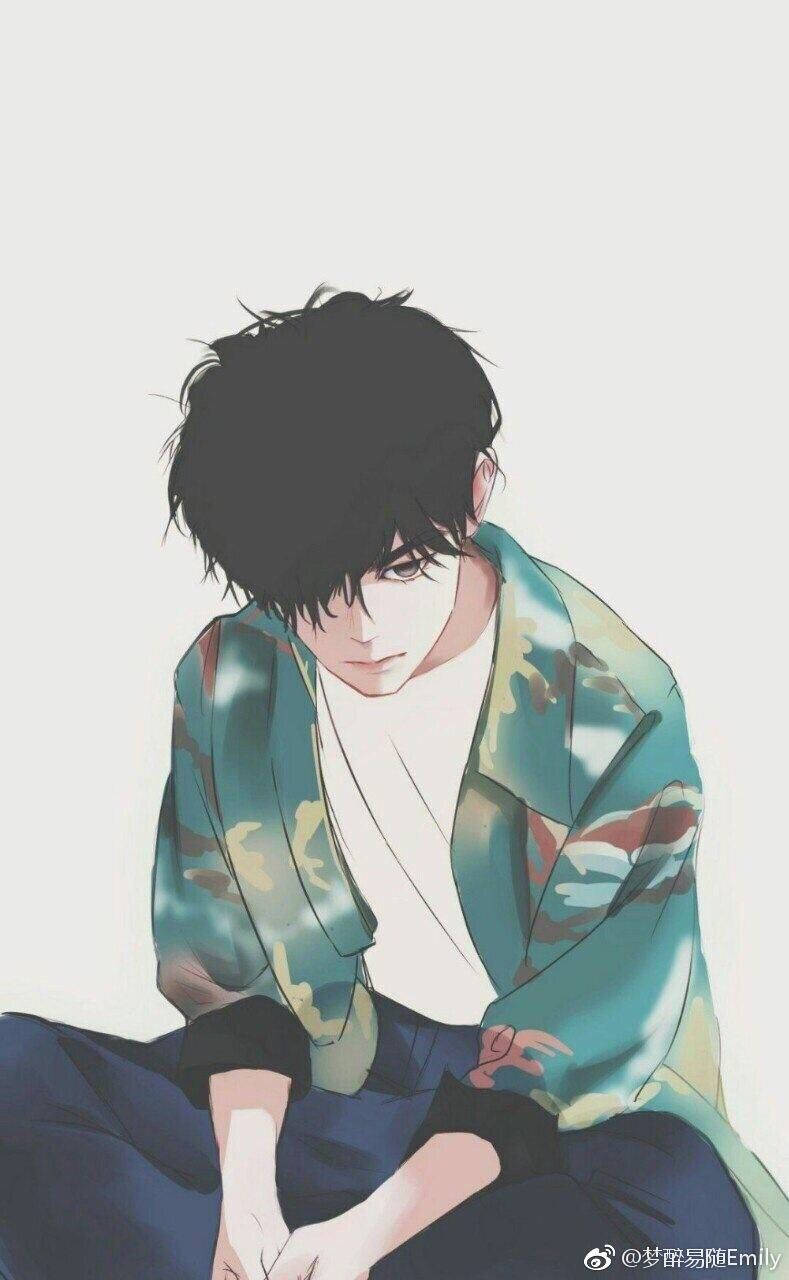 Cute Anime PFP na Emo na Lalaki Wallpaper