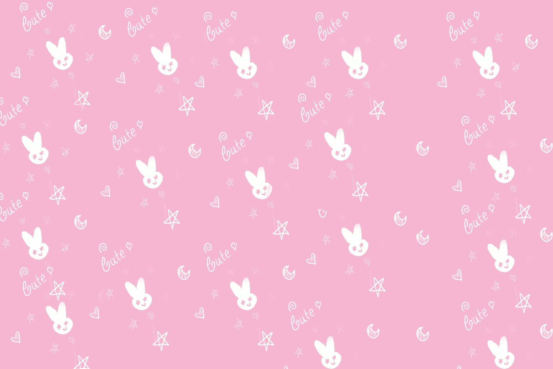 Cute at charming na Pink Kawaii Background Wallpaper