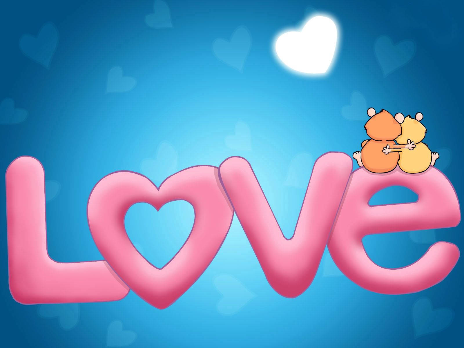 Cute at Cuddly na Pag-ibig Wallpaper