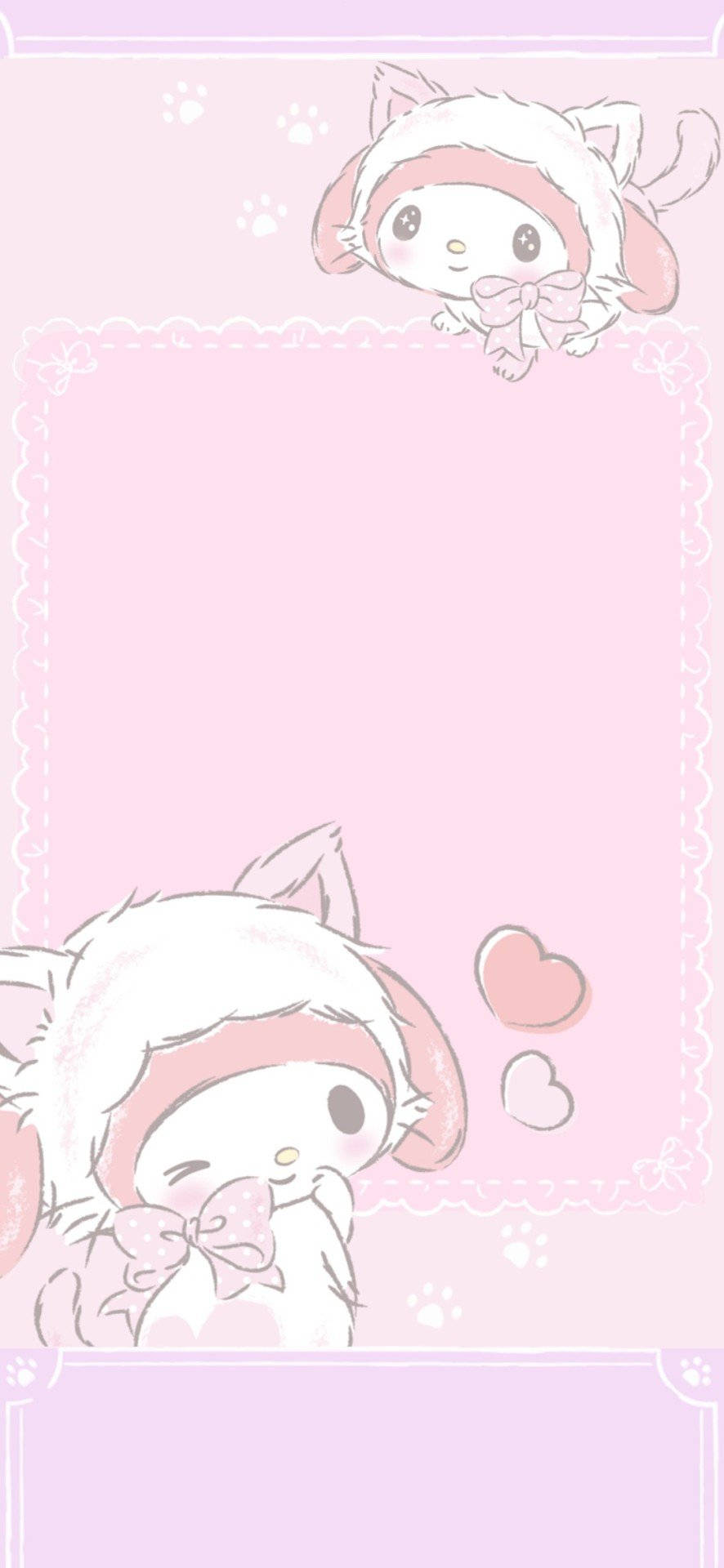 "Cute at masaya, ang Sanrio ay nagdadala ng mga ngiti sa lahat." Wallpaper