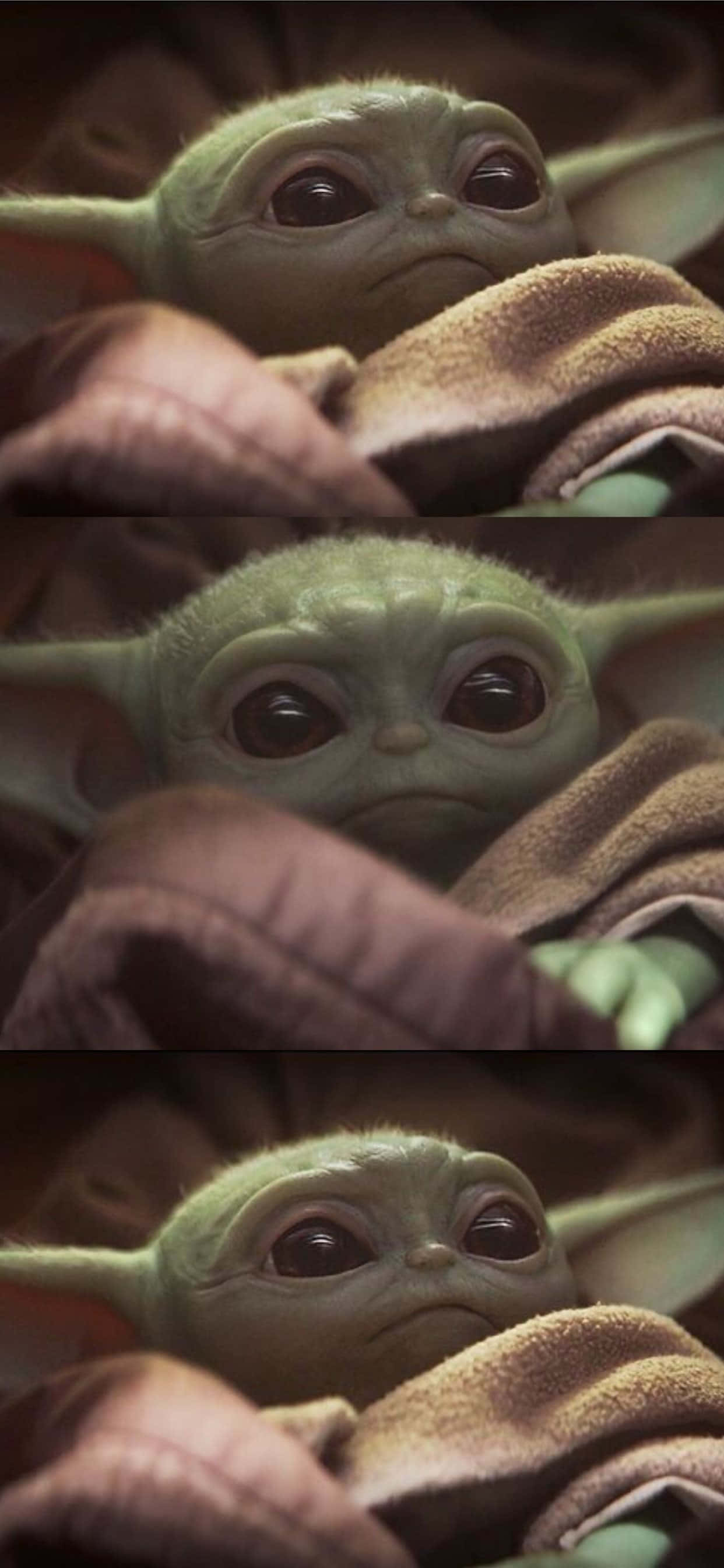 Cute Baby Yoda Collage Picture Wallpaper