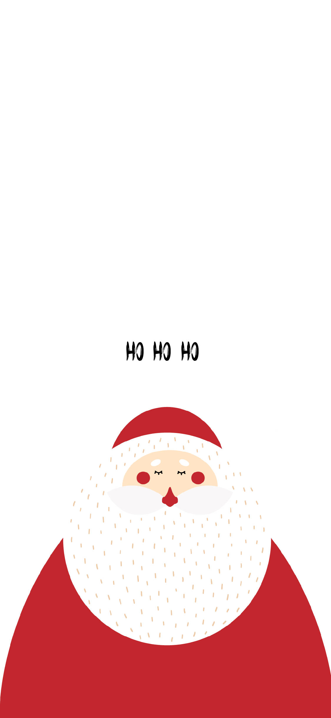 Cute Christmas iPhone Santa Wallpaper