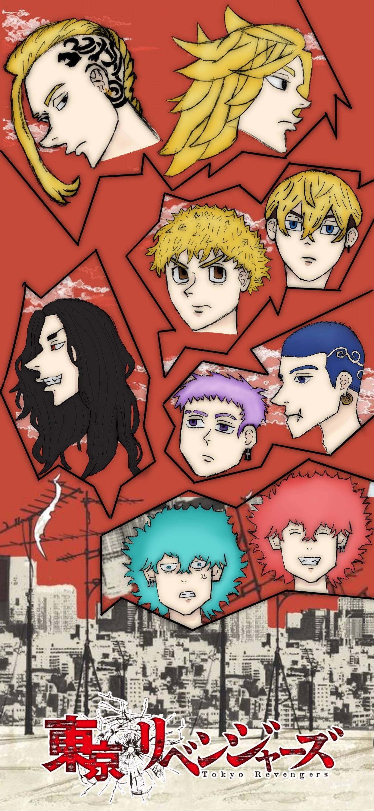Cute Fanart Ng Tokyo Revengers Manga Characters Wallpaper