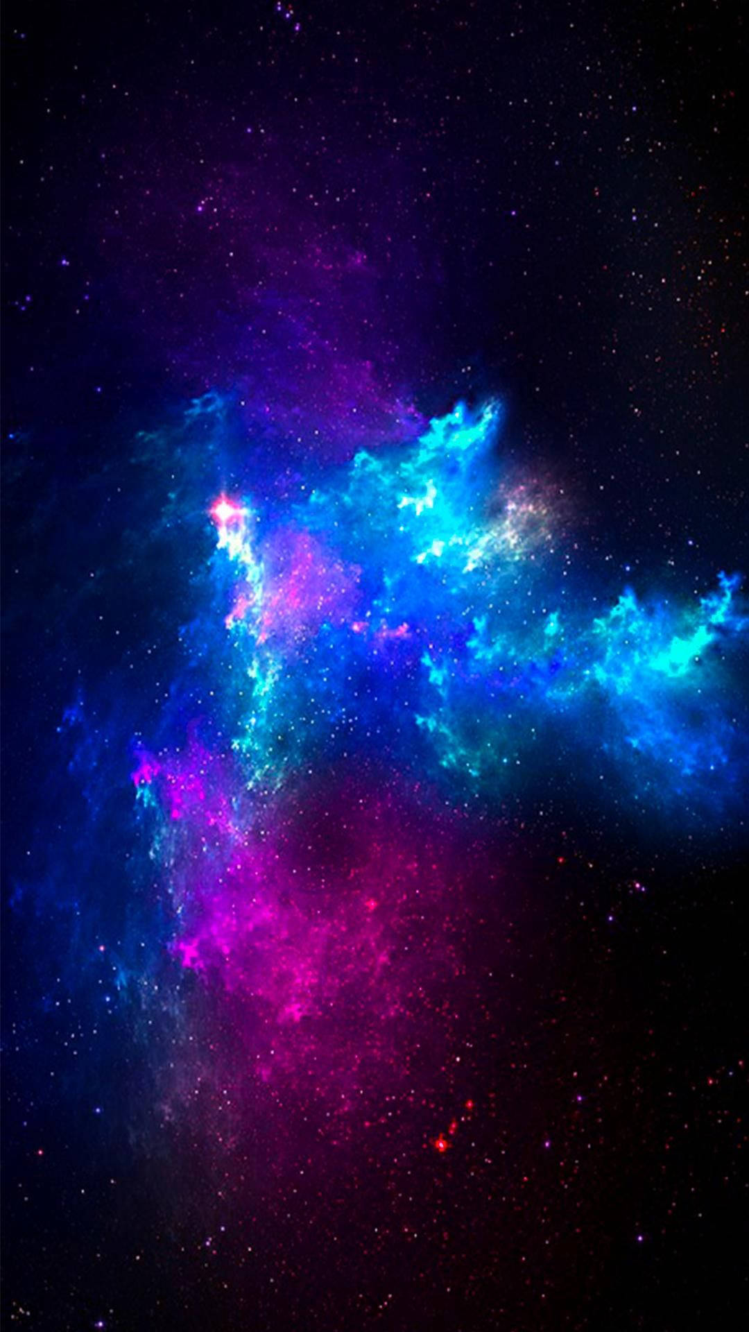 Cute Galaxy na May Kumikinang na Ulap Wallpaper