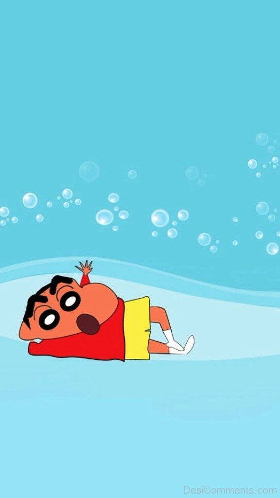 Cute Japanese Character Shin Chan para sa iPhone Wallpaper
