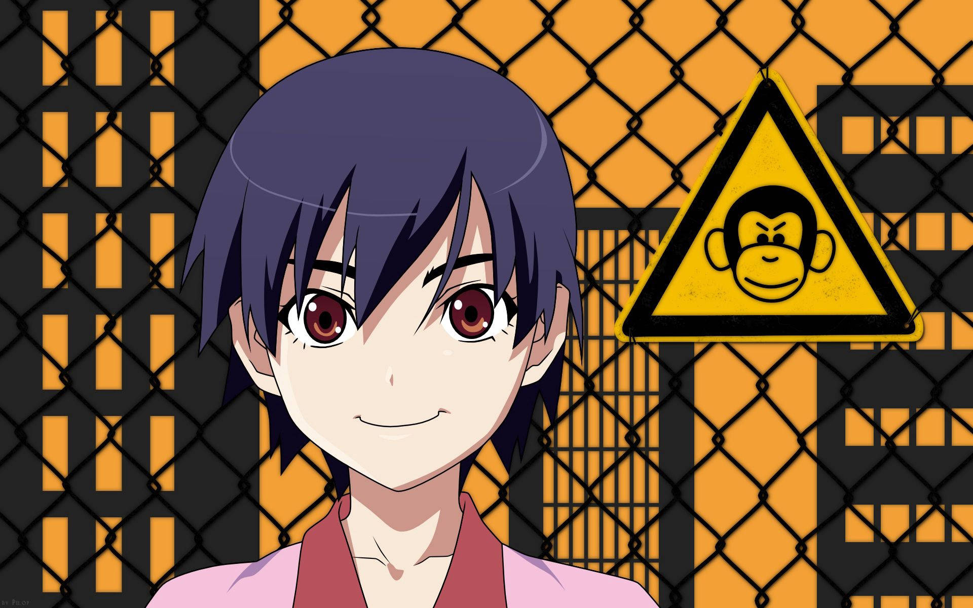 Cute na Anime Boy na Nakangiti Wallpaper