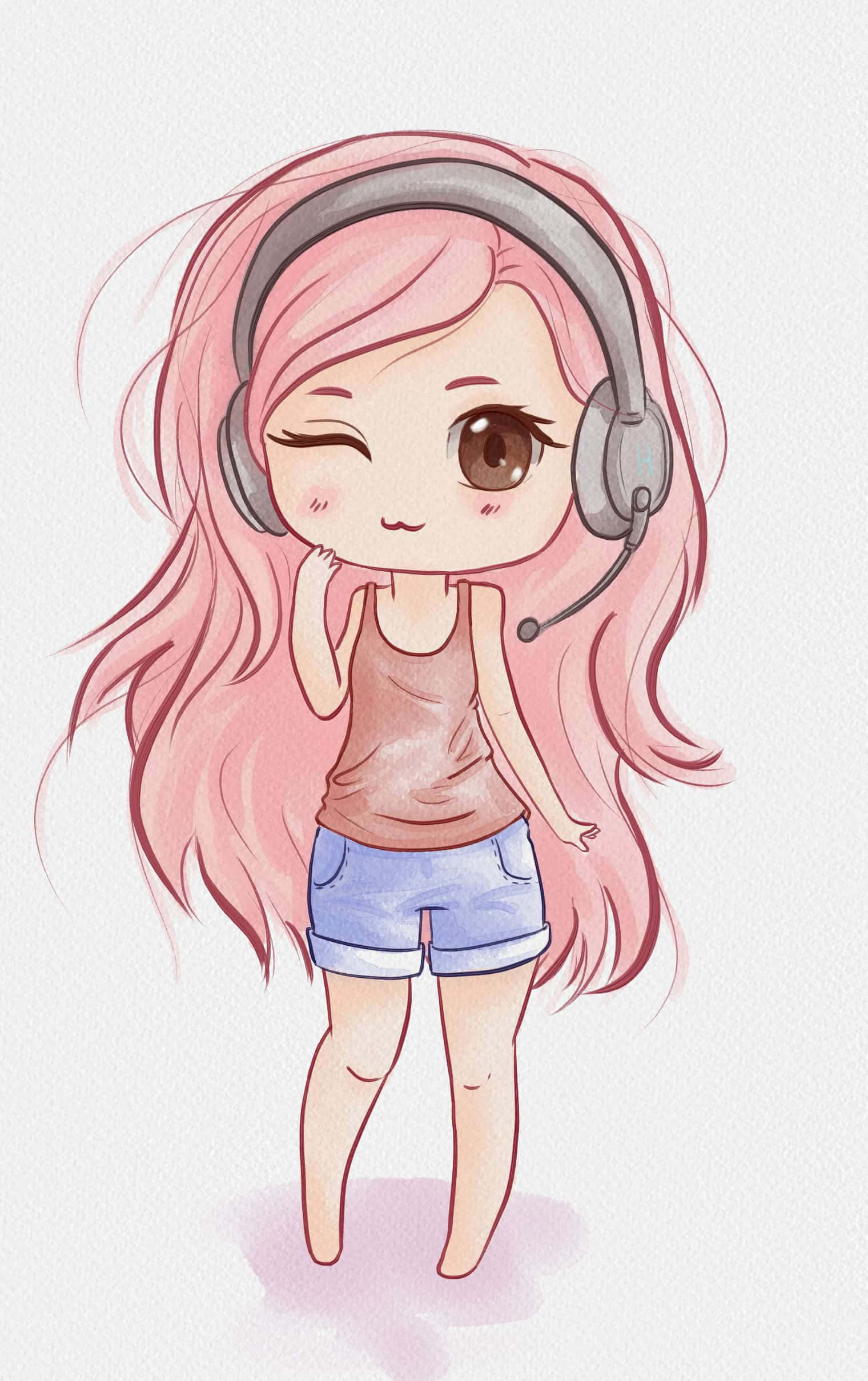 Cute na Chibi Character Wallpaper