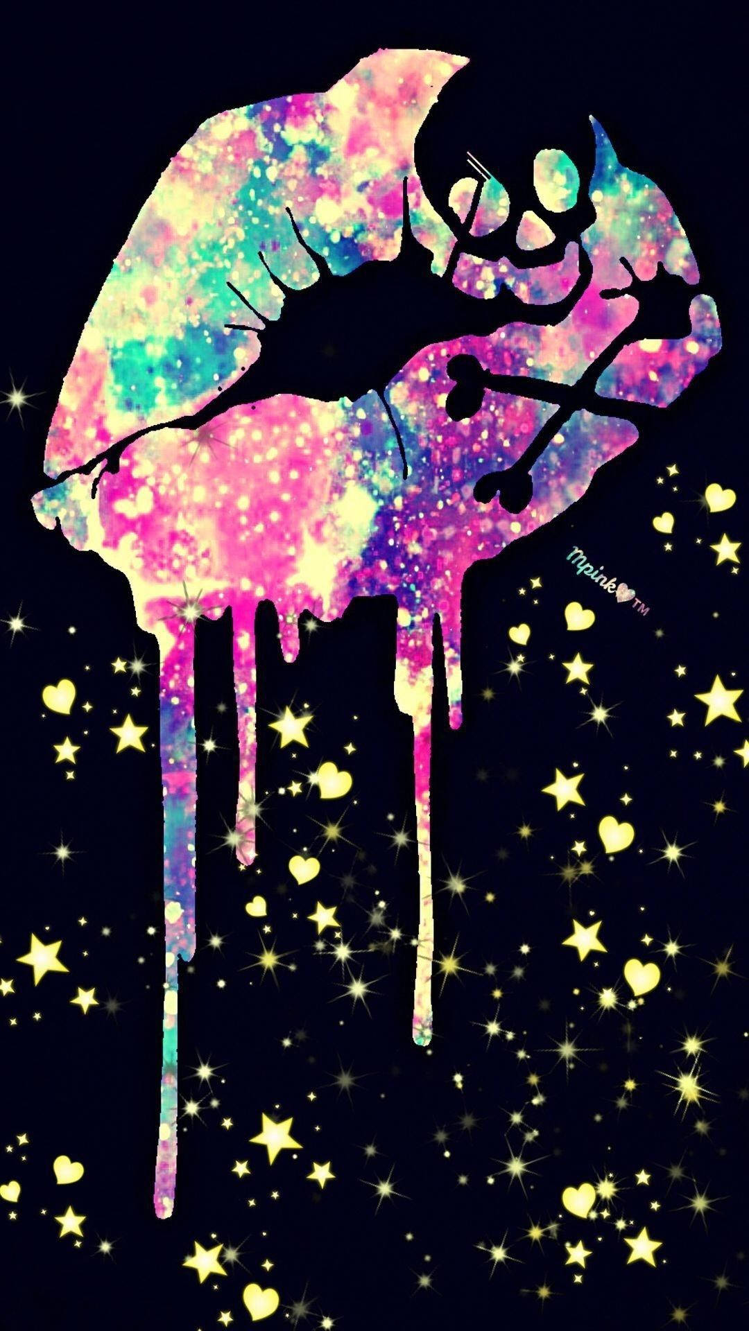 Cute na Galaxy na Tumutulo ang Labi Wallpaper