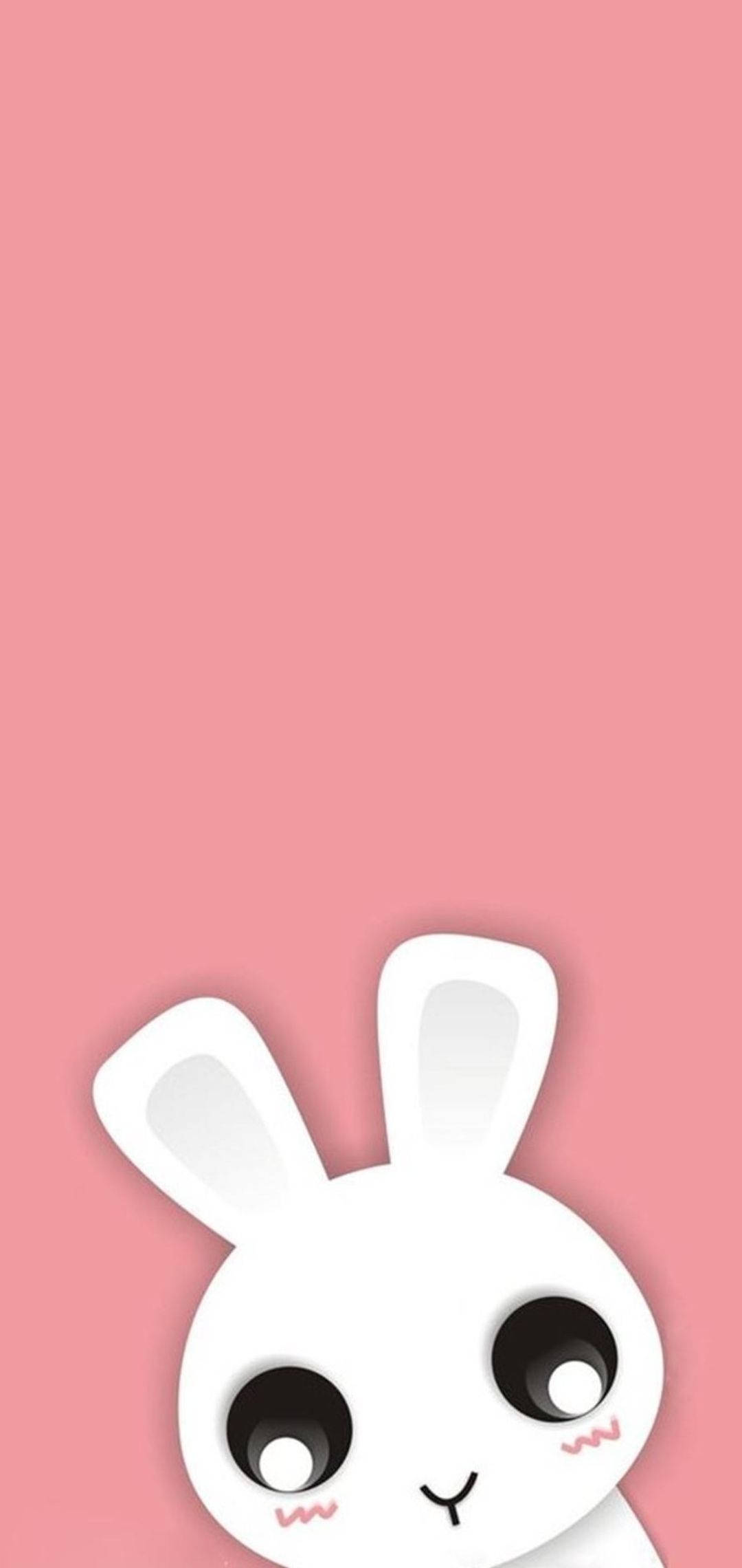 Cute na Kuneho na Malaki ang Mata para sa iPhone Wallpaper