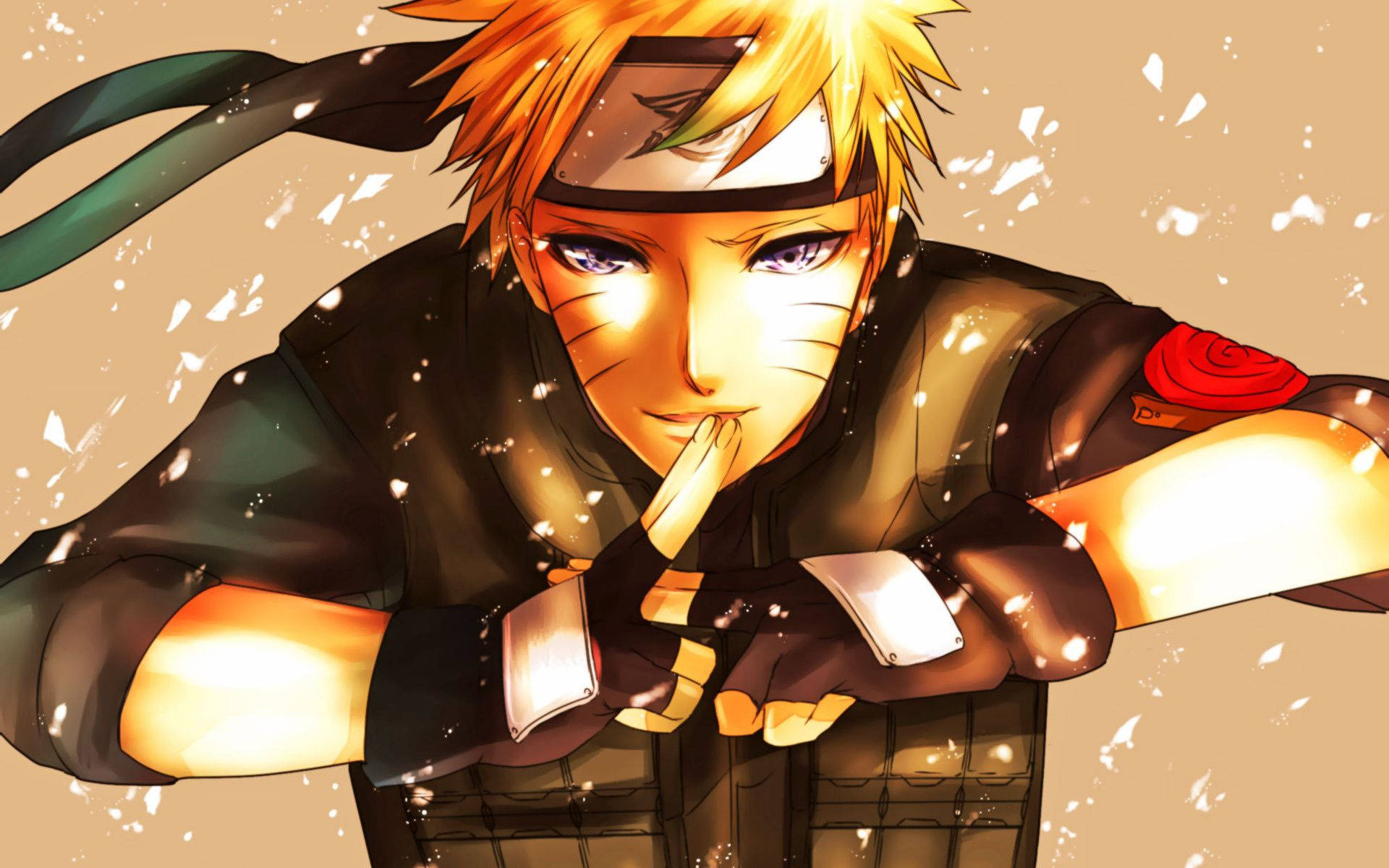 Cute na Naruto Ninja Pose Wallpaper