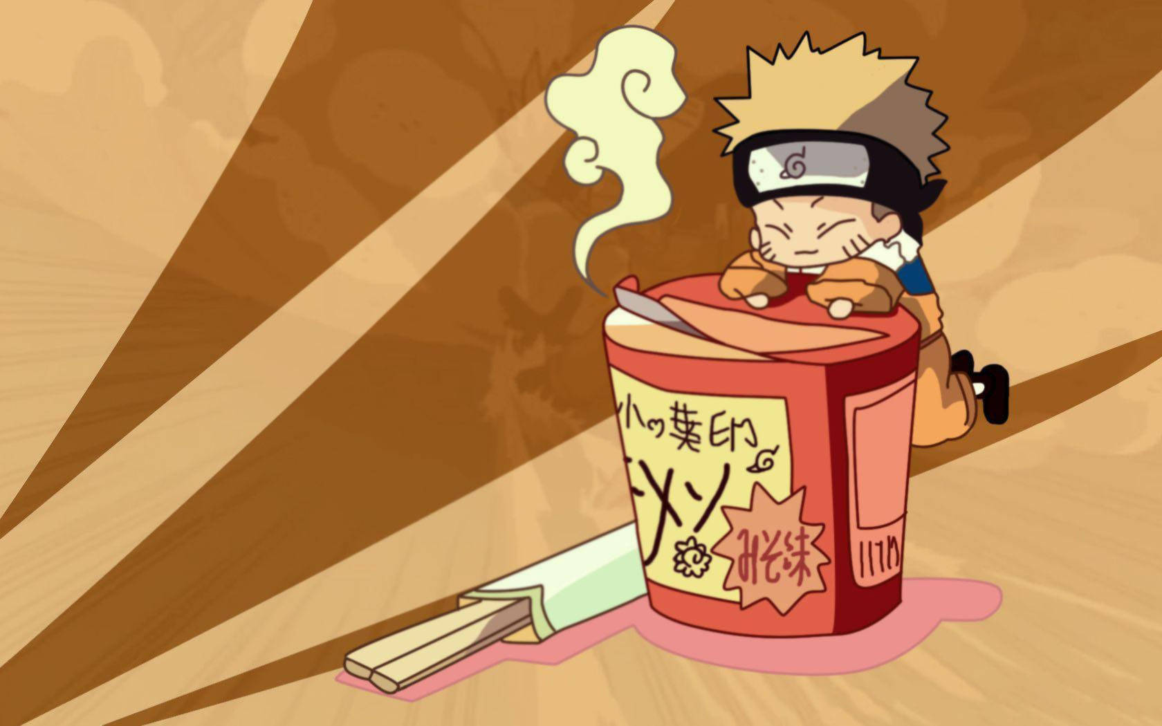Cute na Naruto Ramen Cup Wallpaper
