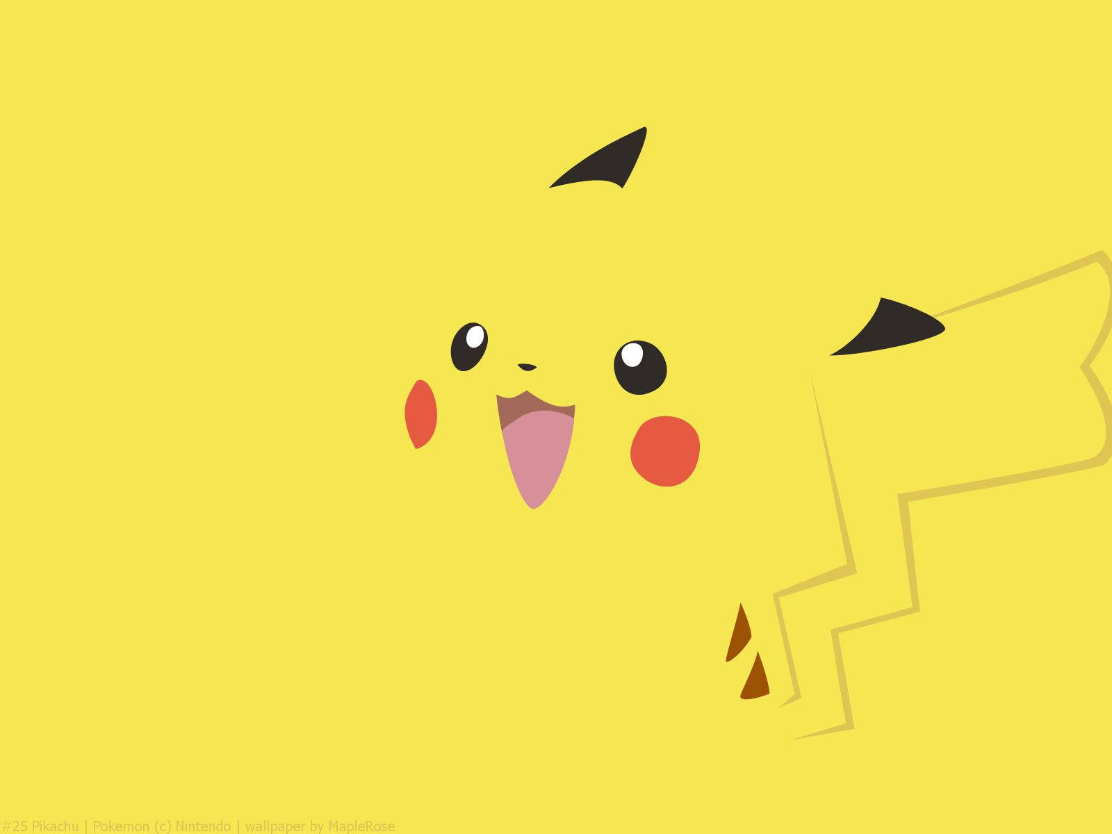 Cute na Pikachu na may Dilaw na Liwanag Wallpaper