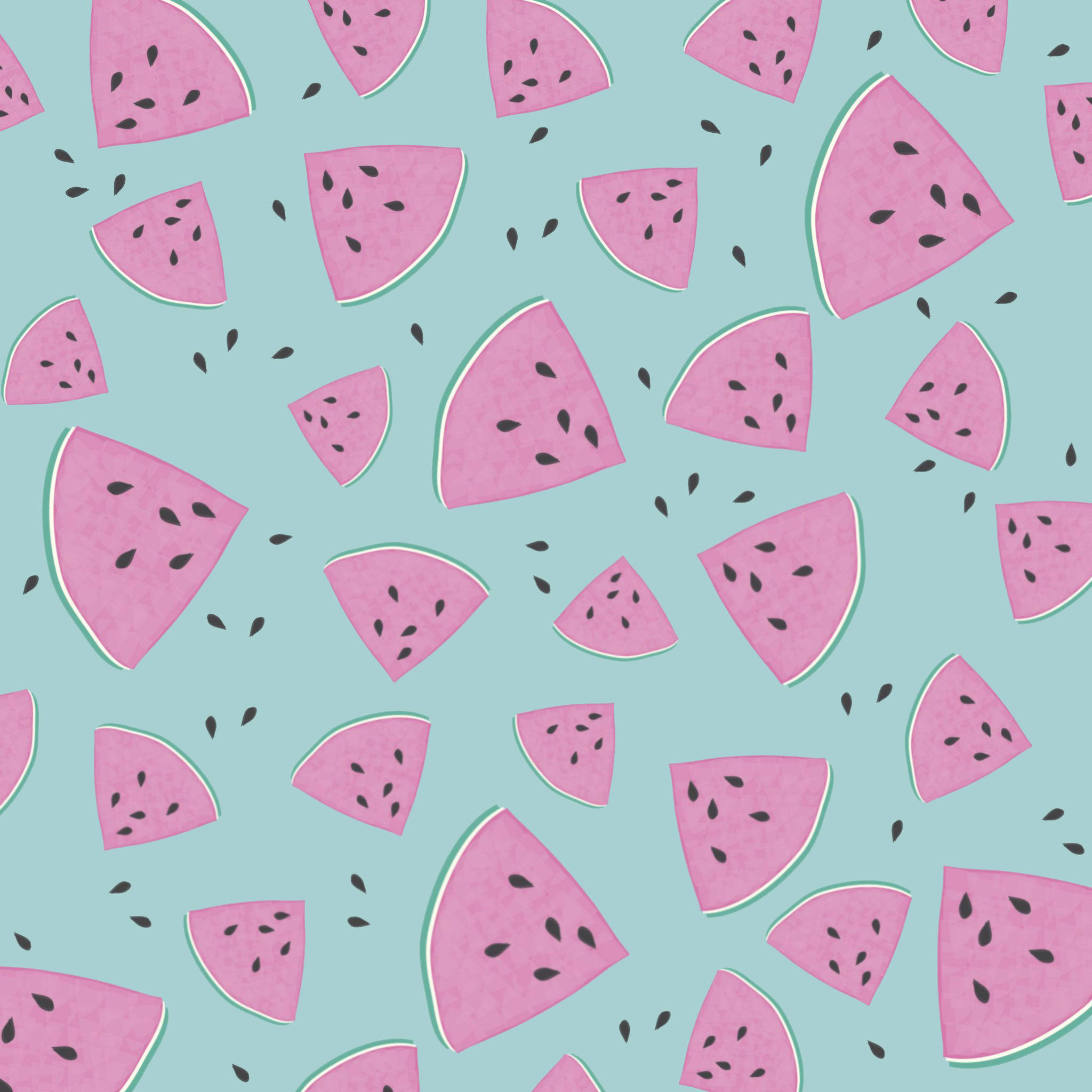 Cute Pink na Pattern ng Pakwan Wallpaper