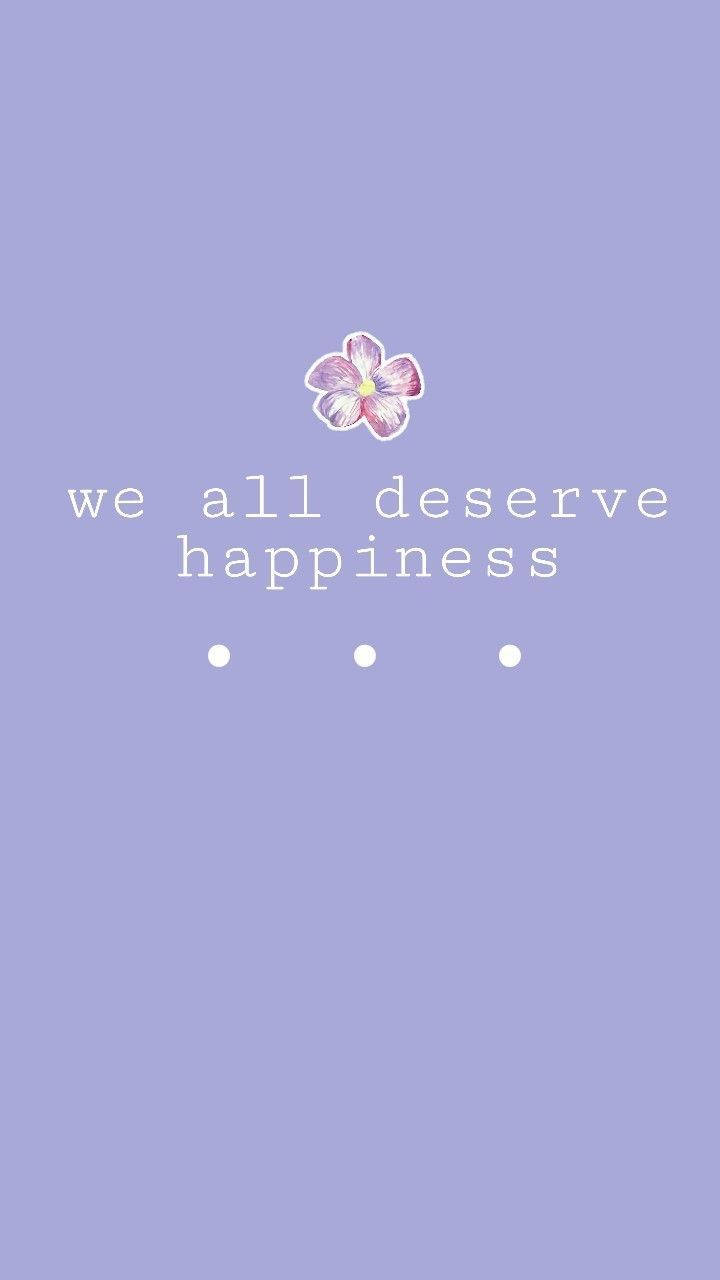 Cute Quotes na Purple Background Wallpaper