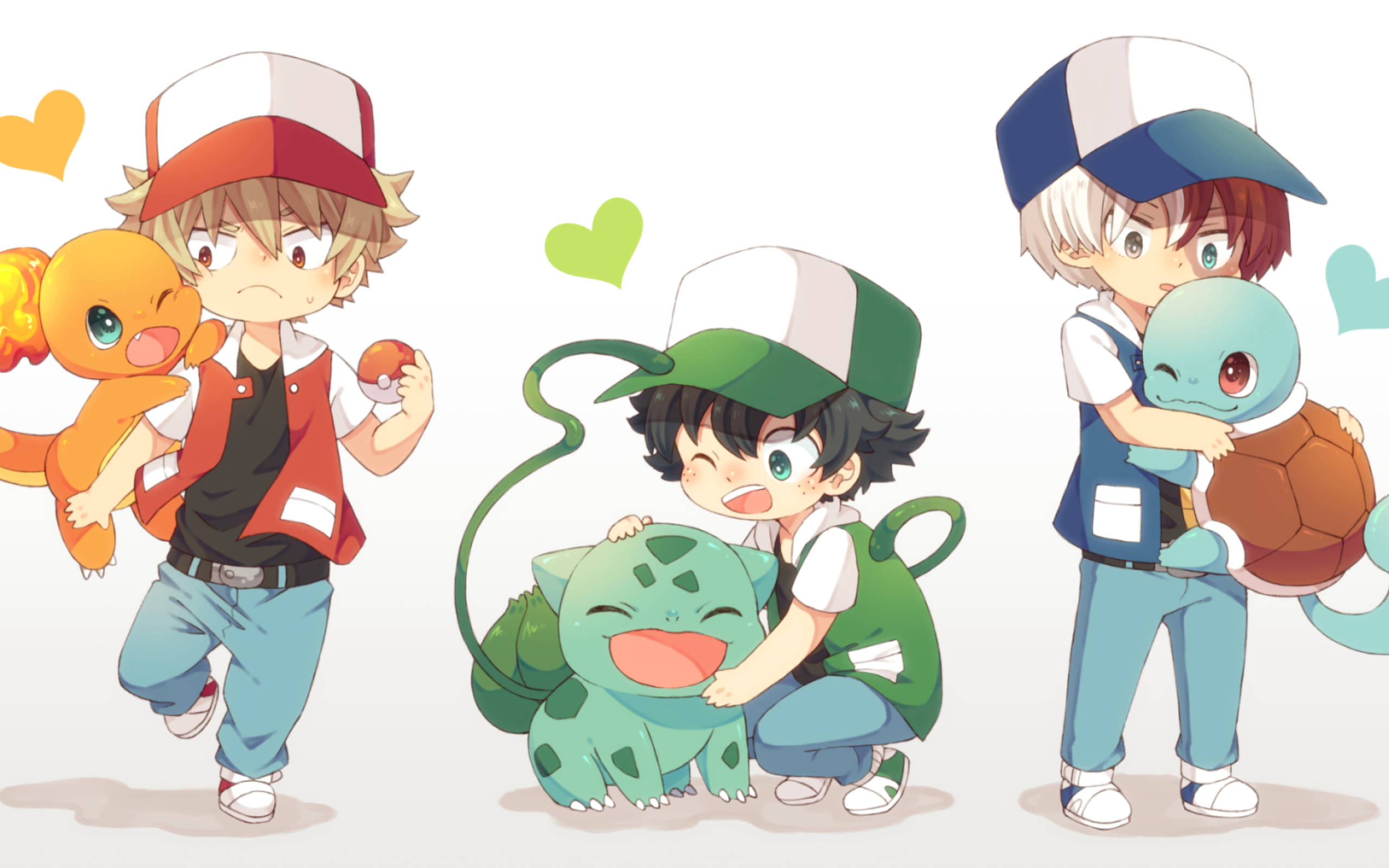Cute Todoroki Bilang Pokemon Trainer Wallpaper