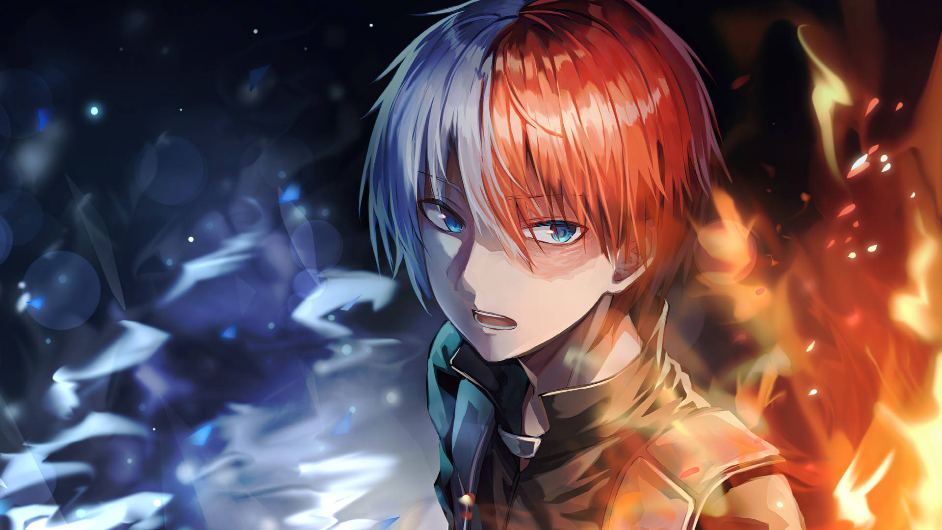 Cute Todoroki ng Half-Hot Half-Cold Wallpaper